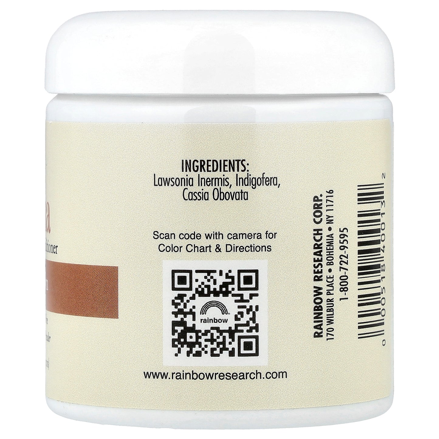 Rainbow Research, Henna, Hair Color and Conditioner, Light Brown, 4 oz (113 g)