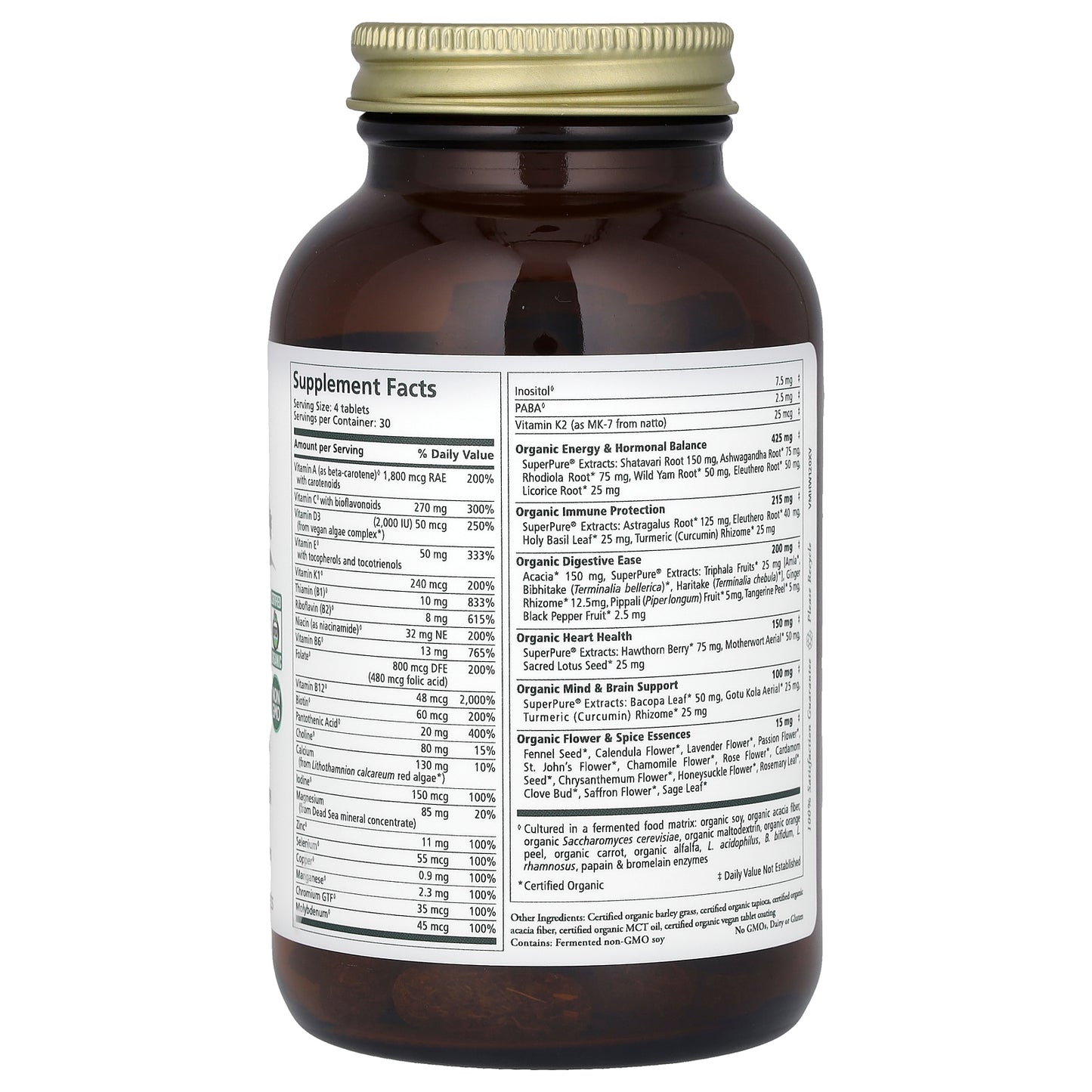 Pure Synergy, Vita-Min-Herb®, Women's Multivitamin, 120 Tablets