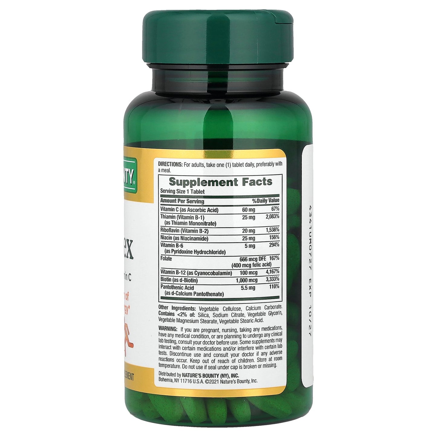 Nature's Bounty, Super B-Complex with Folic Acid Plus Vitamin C, 150 Coated Tablets