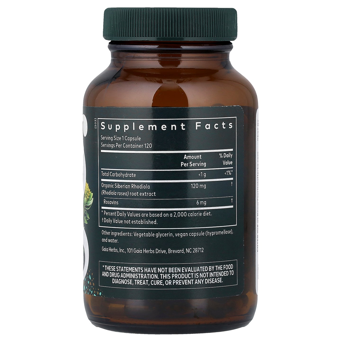Gaia Herbs, Rhodiola Rosea, 120 Liquid Phyto-Caps® (120 mg Per cap)