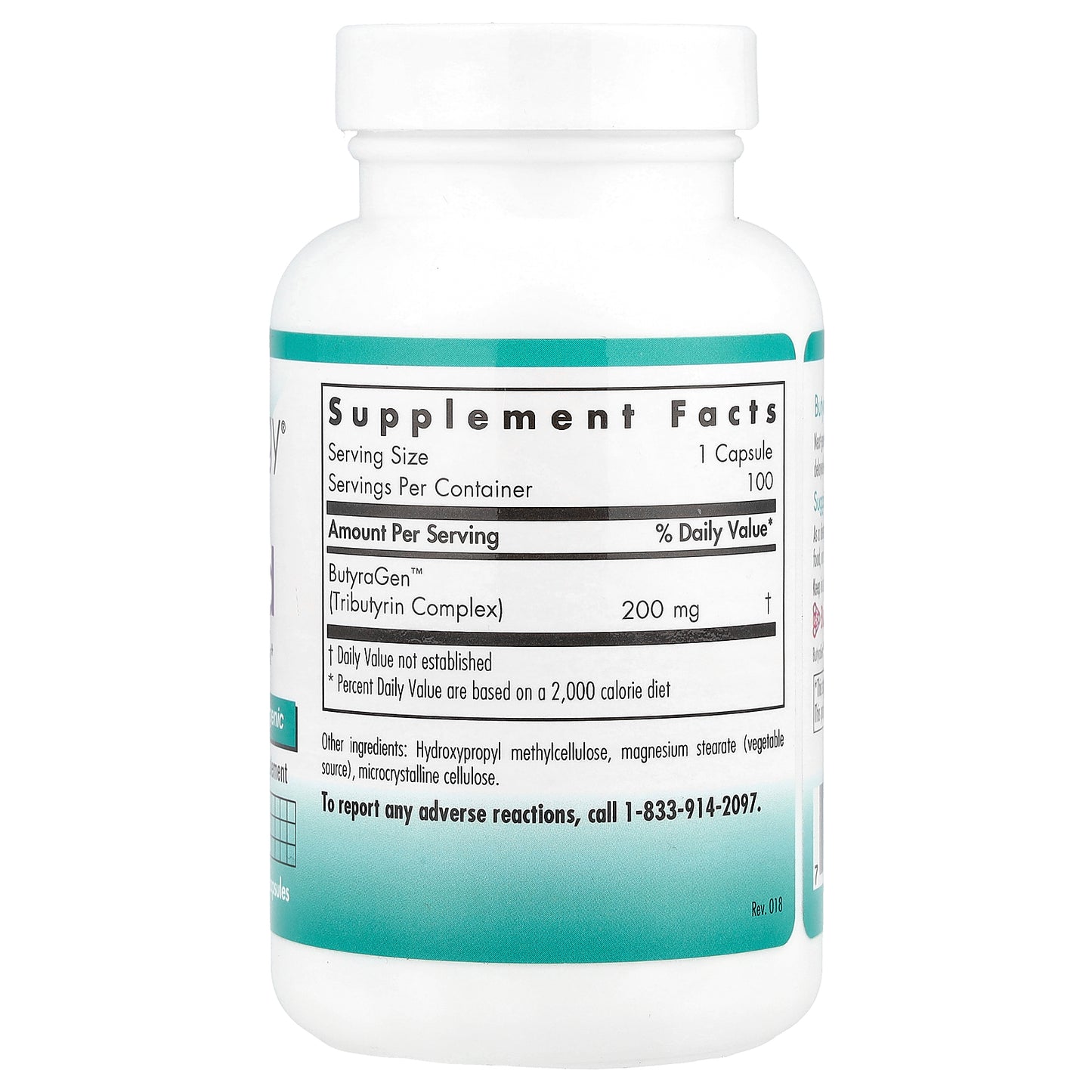 Nutricology, ButyrAid, 100 Delayed-Release Vegetarian Capsules