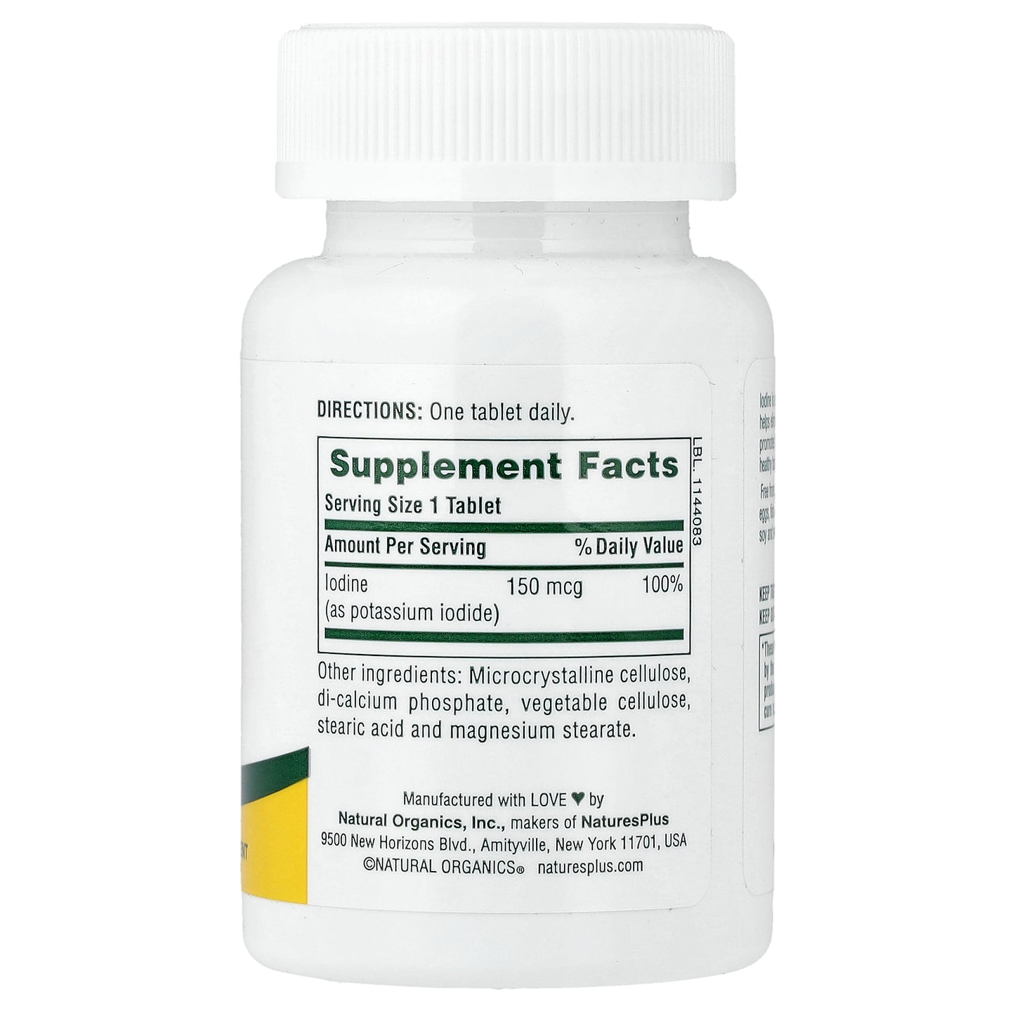 NaturesPlus, Iodine, 150 mcg, 100 Tablets