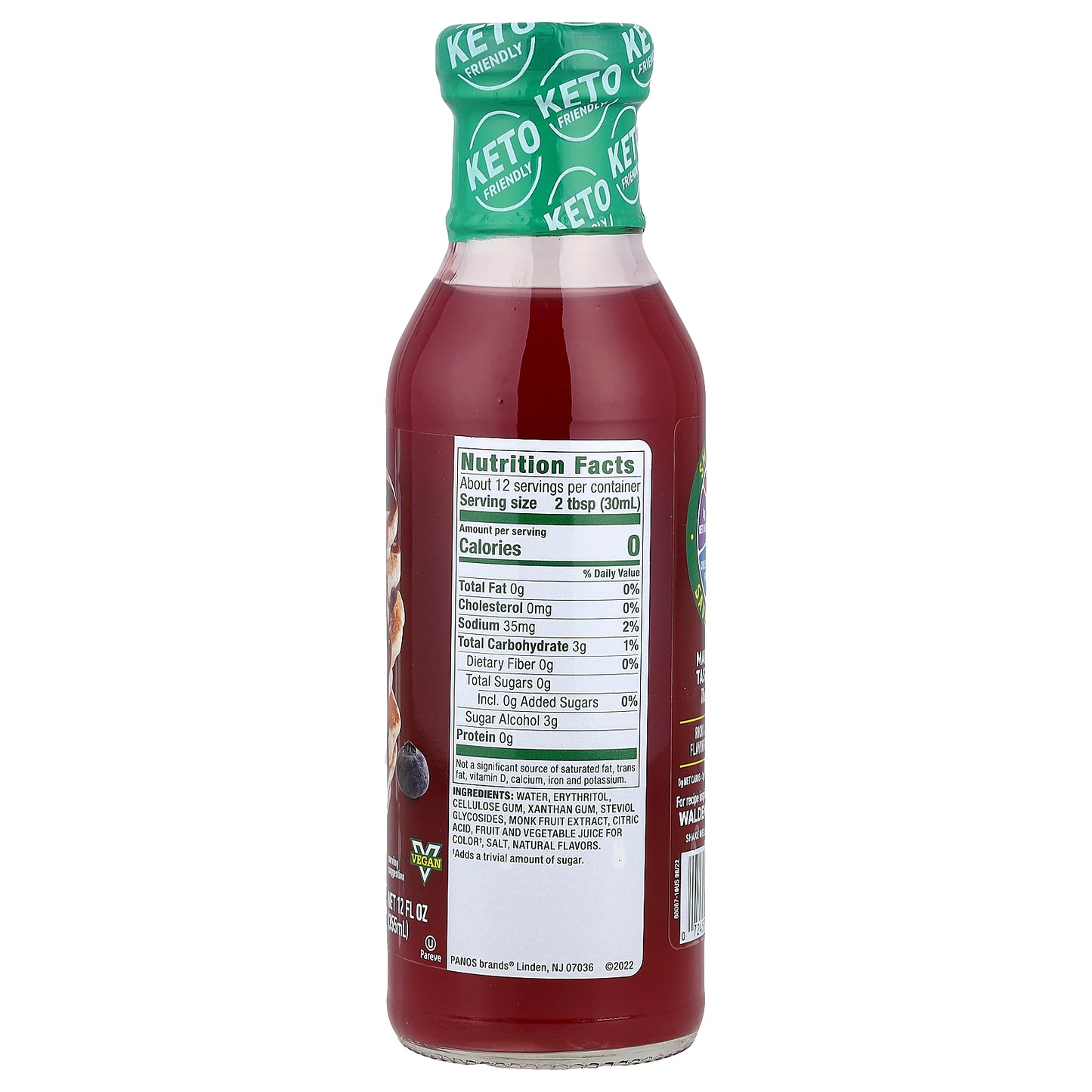 Walden Farms, Blueberry Syrup, 12 fl oz (355 ml)