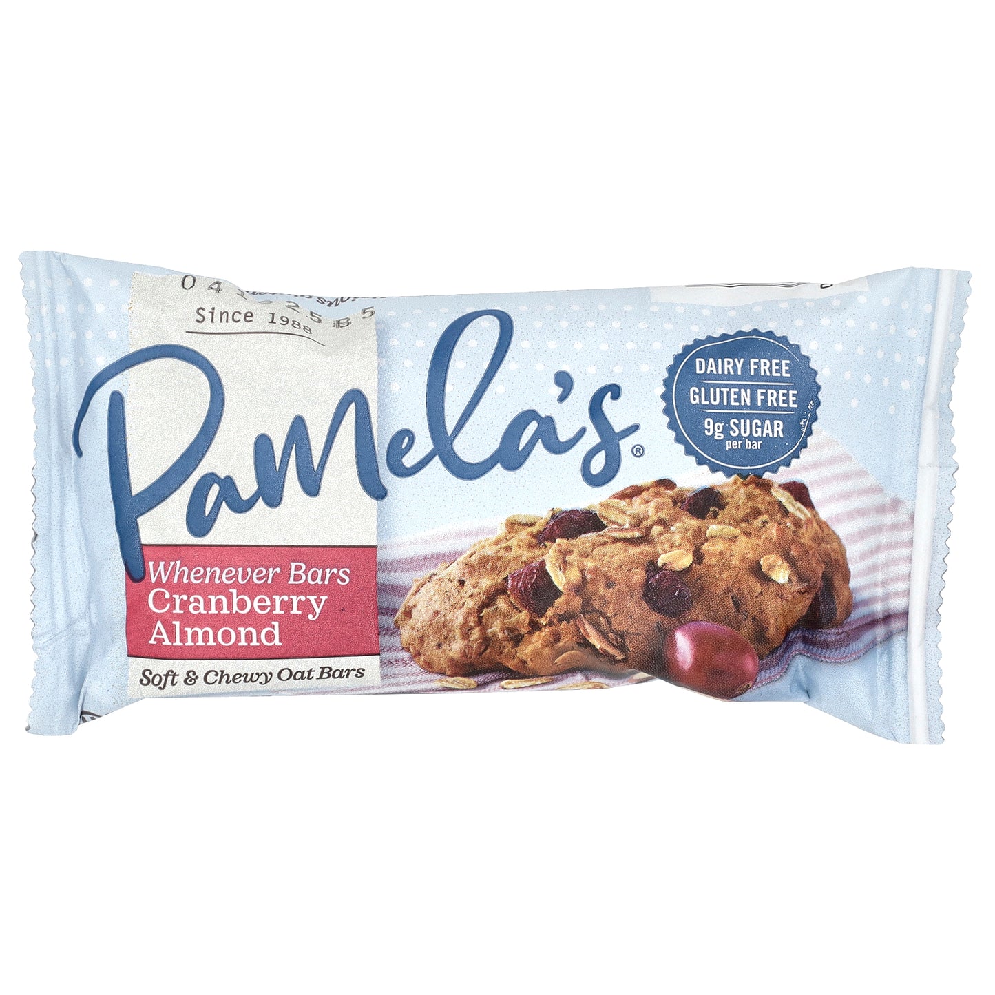Pamela's Products, Whenever Bars, Cranberry Almond, 5 Bars, 1.41 oz (40 g) Each