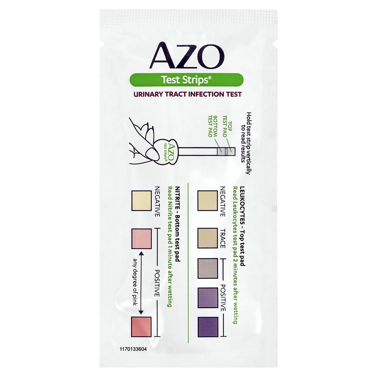 AZO, Test Strips®, Urinary Tract Infection Test, 3 Self-Testing Strips