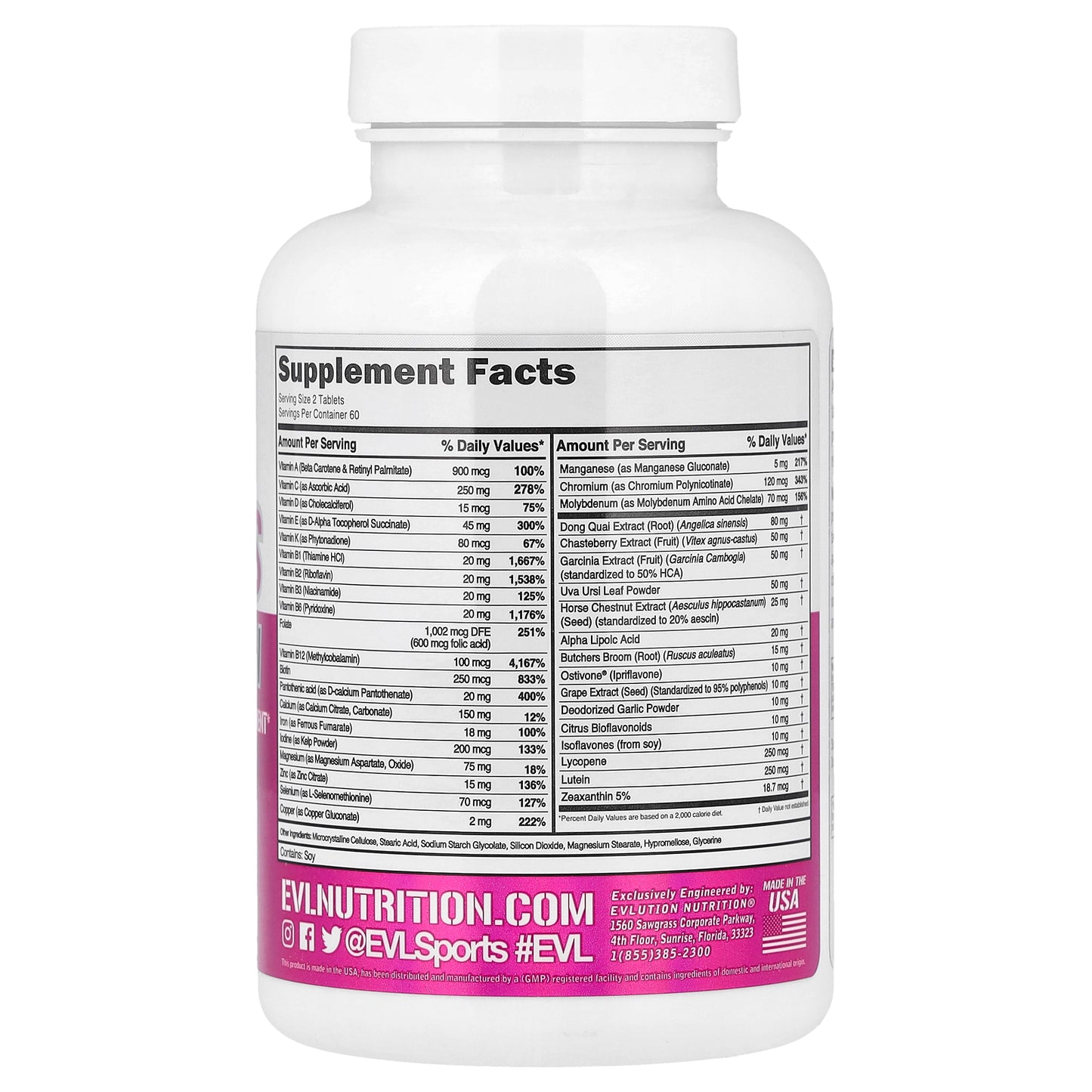 EVLution Nutrition, Women's Multivitamin, 120 Tablets