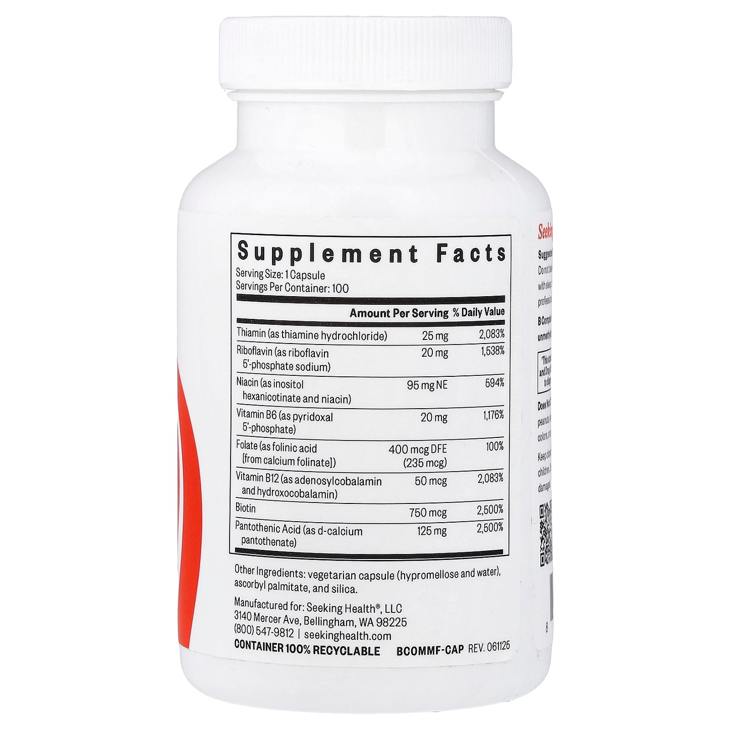 Seeking Health, B Complex MF, 100 Capsules