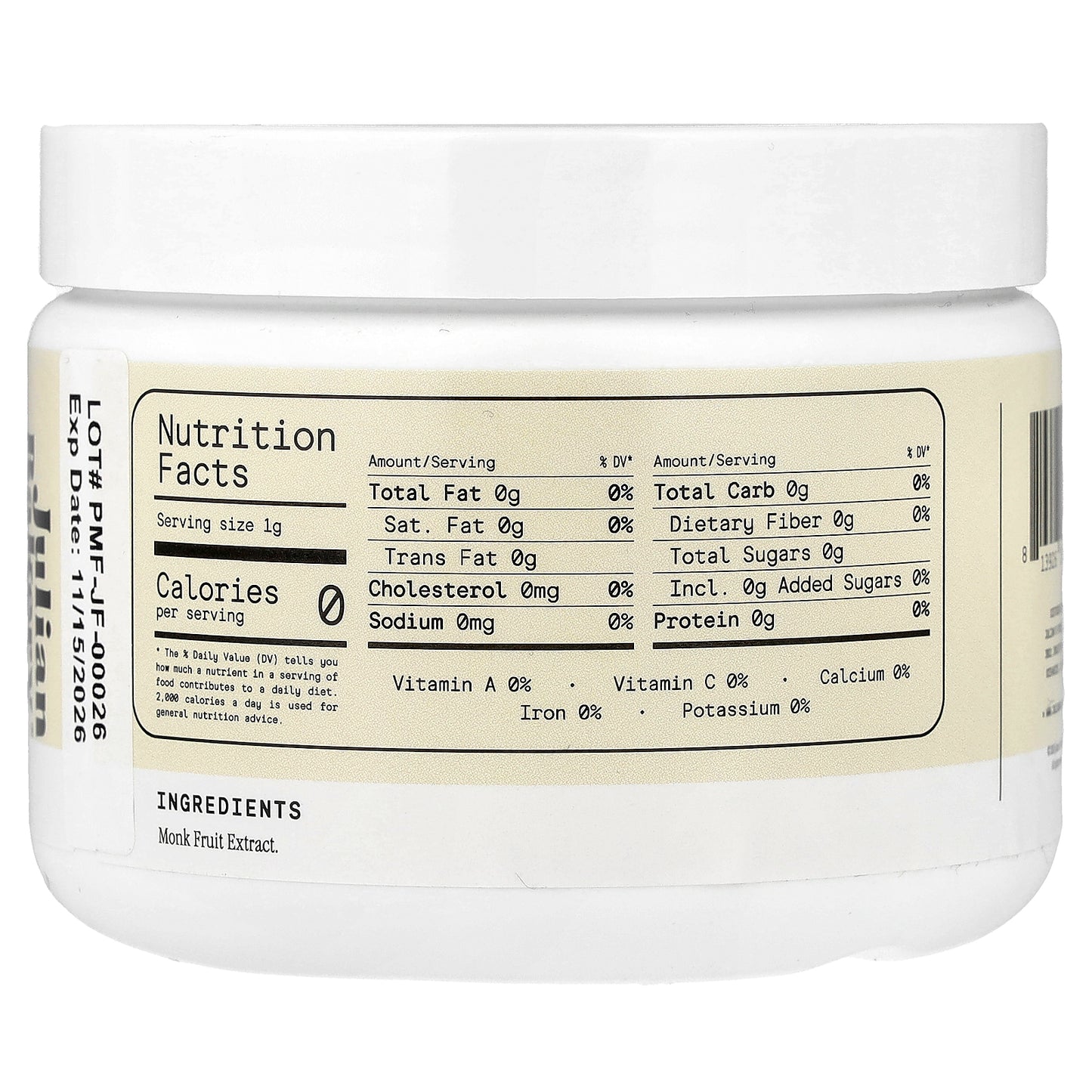 Julian Bakery, PureMonk Sweetener, 3.5 oz (100 g)