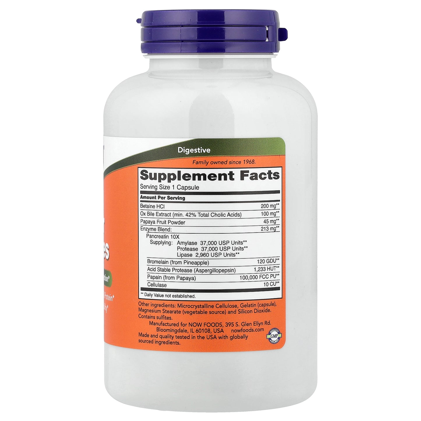 NOW Foods, Super Enzymes, 180 Capsules