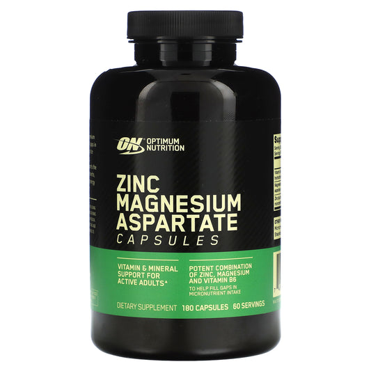 Optimum Nutrition, Zinc Magnesium Aspartate, 180 Capsules