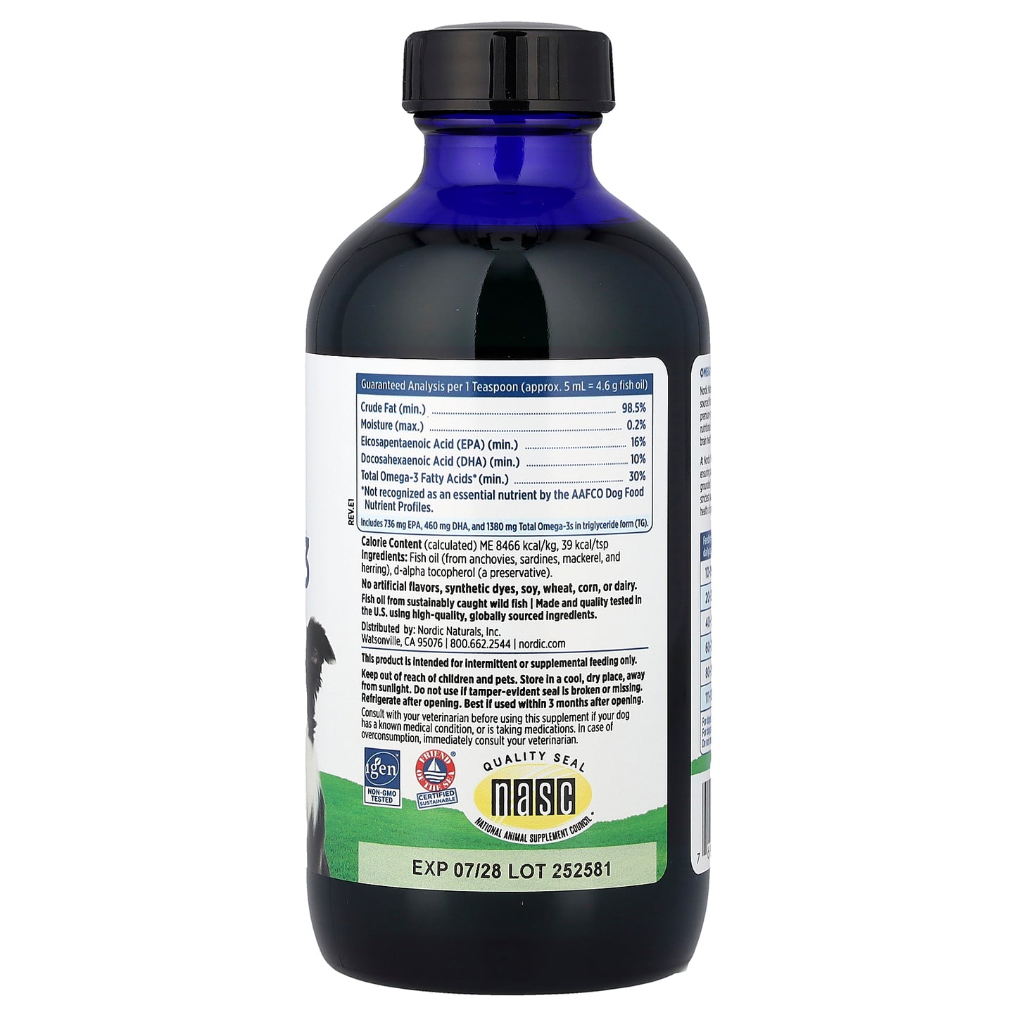 Nordic Naturals, Omega-3 Pet™, For Dogs , 8 fl oz (237 ml)