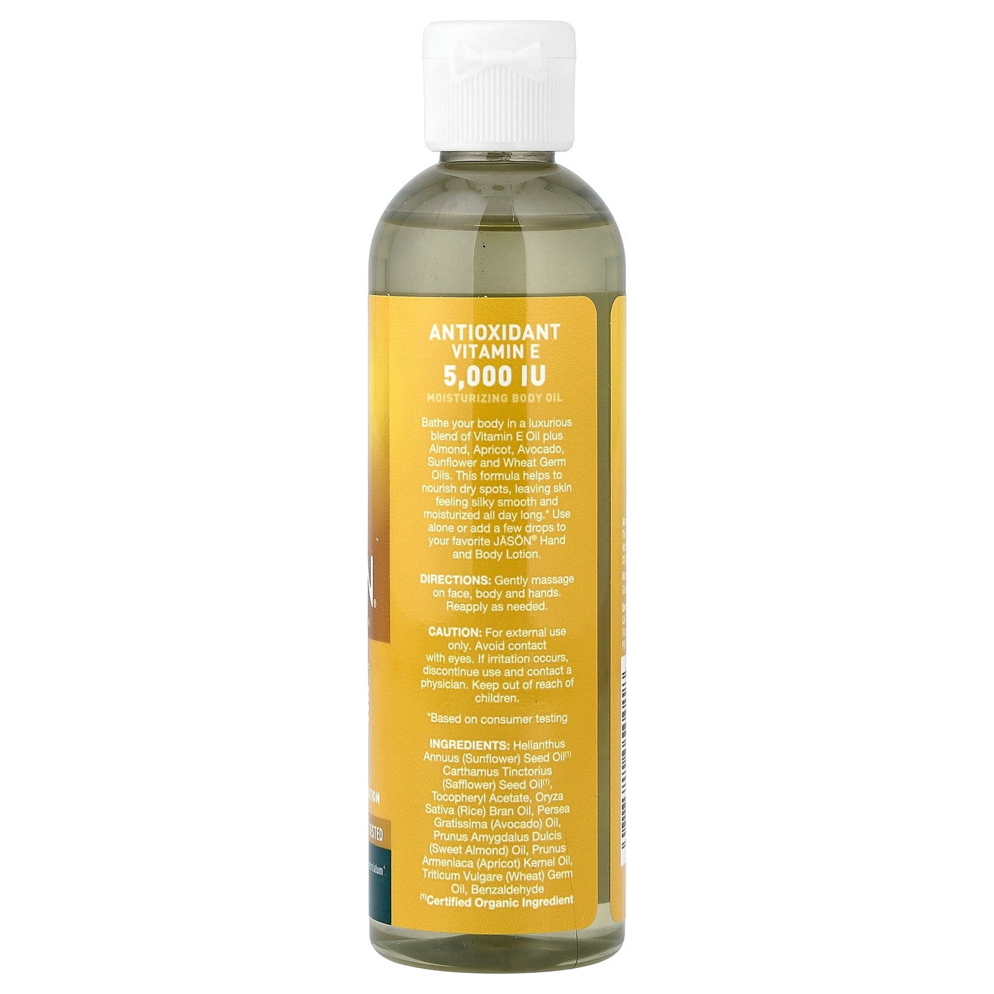 Jason Natural, Vitamin E Antioxidant Body Oil, 4 fl oz (118 ml)