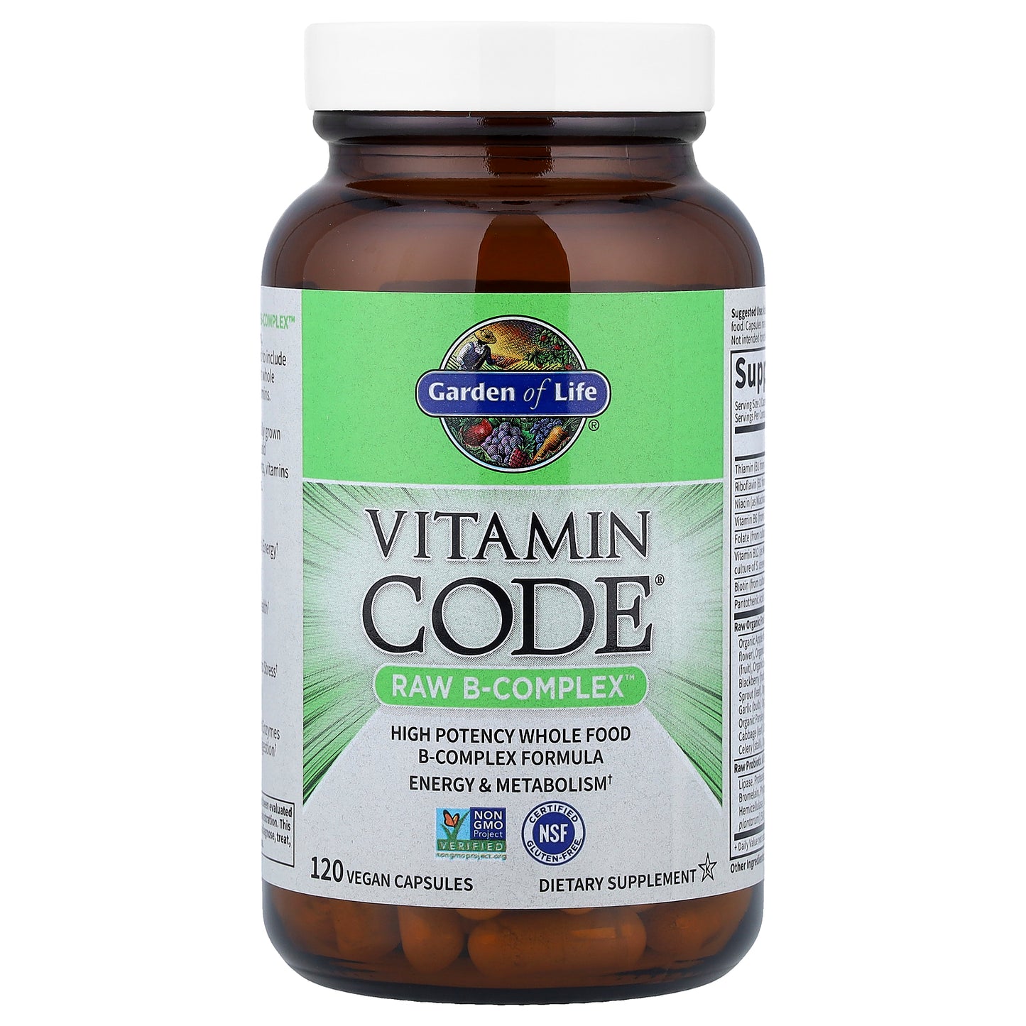 Garden of Life, Vitamin Code®, RAW B-Complex™, 120 Vegan Capsules