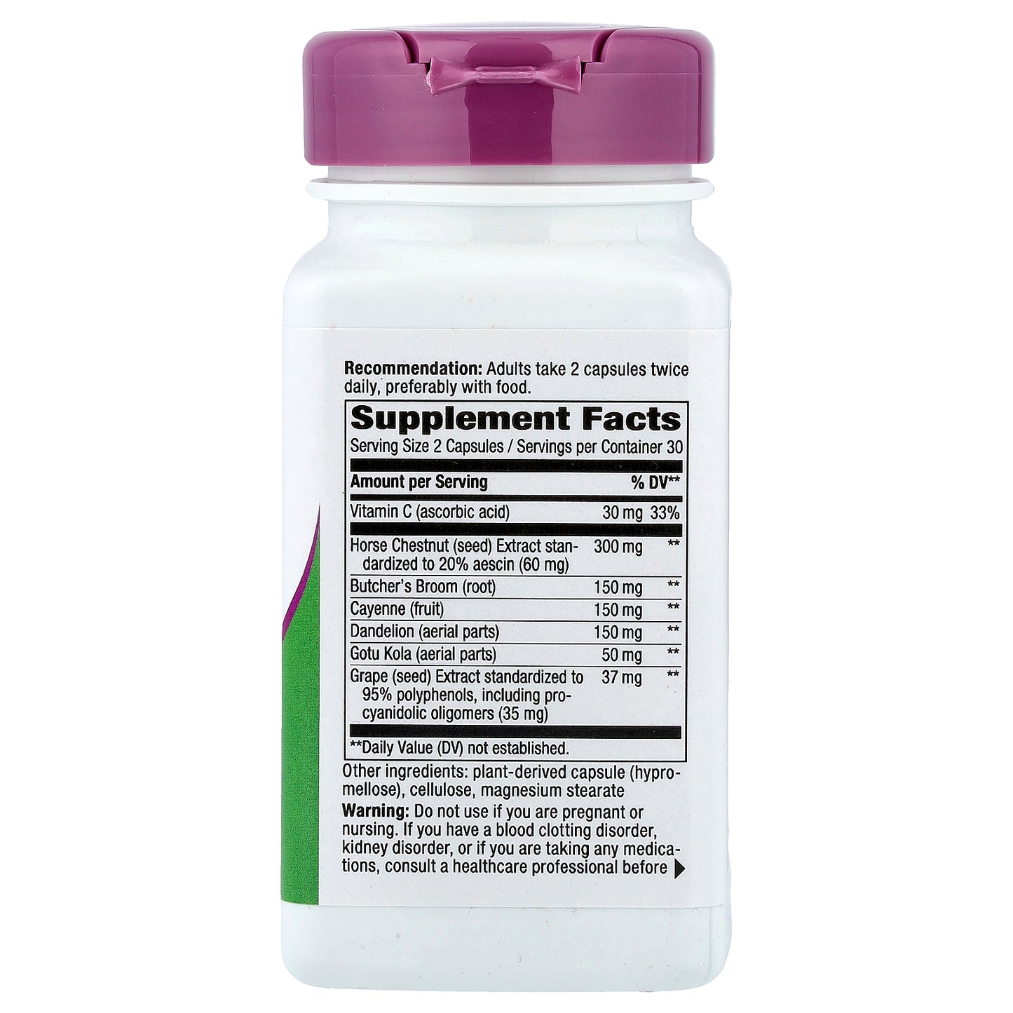 Nature's Way, Leg Veins, 60 Vegan Capsules