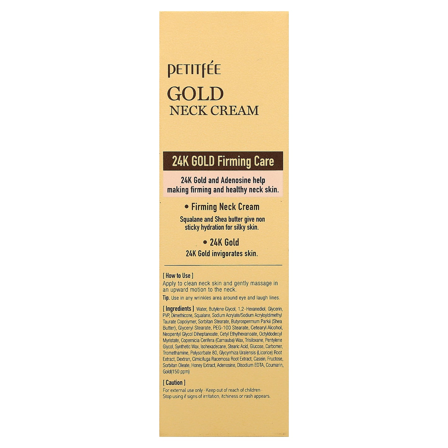 Petitfee, Gold Neck Cream, 50 g