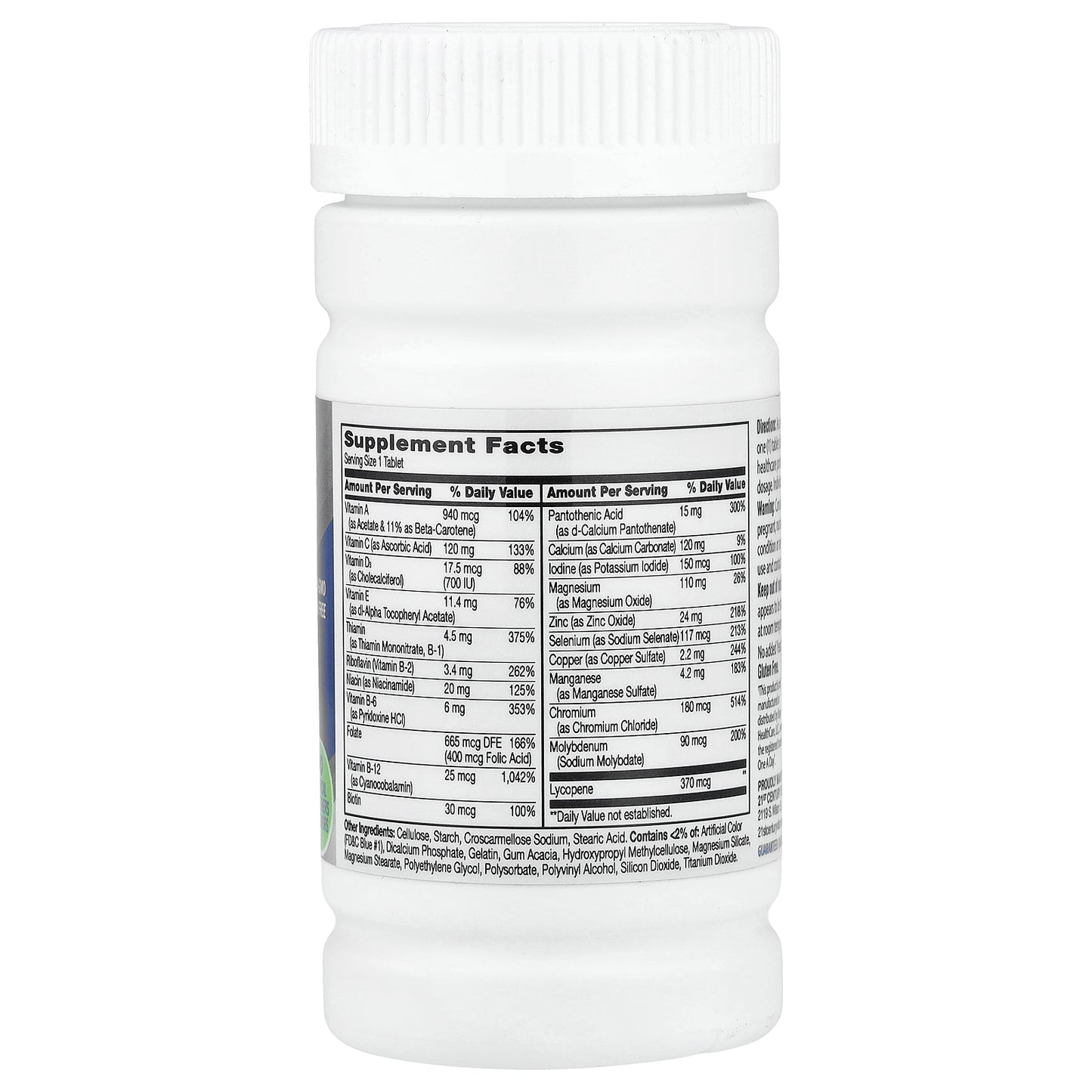 21st Century, One Daily, Men's 50+, 100 Tablets