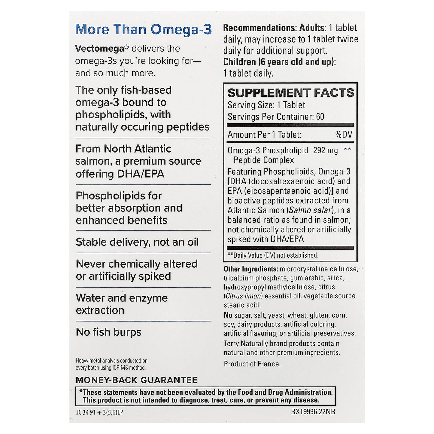 Terry Naturally, Vectomega®, 60 Tablets