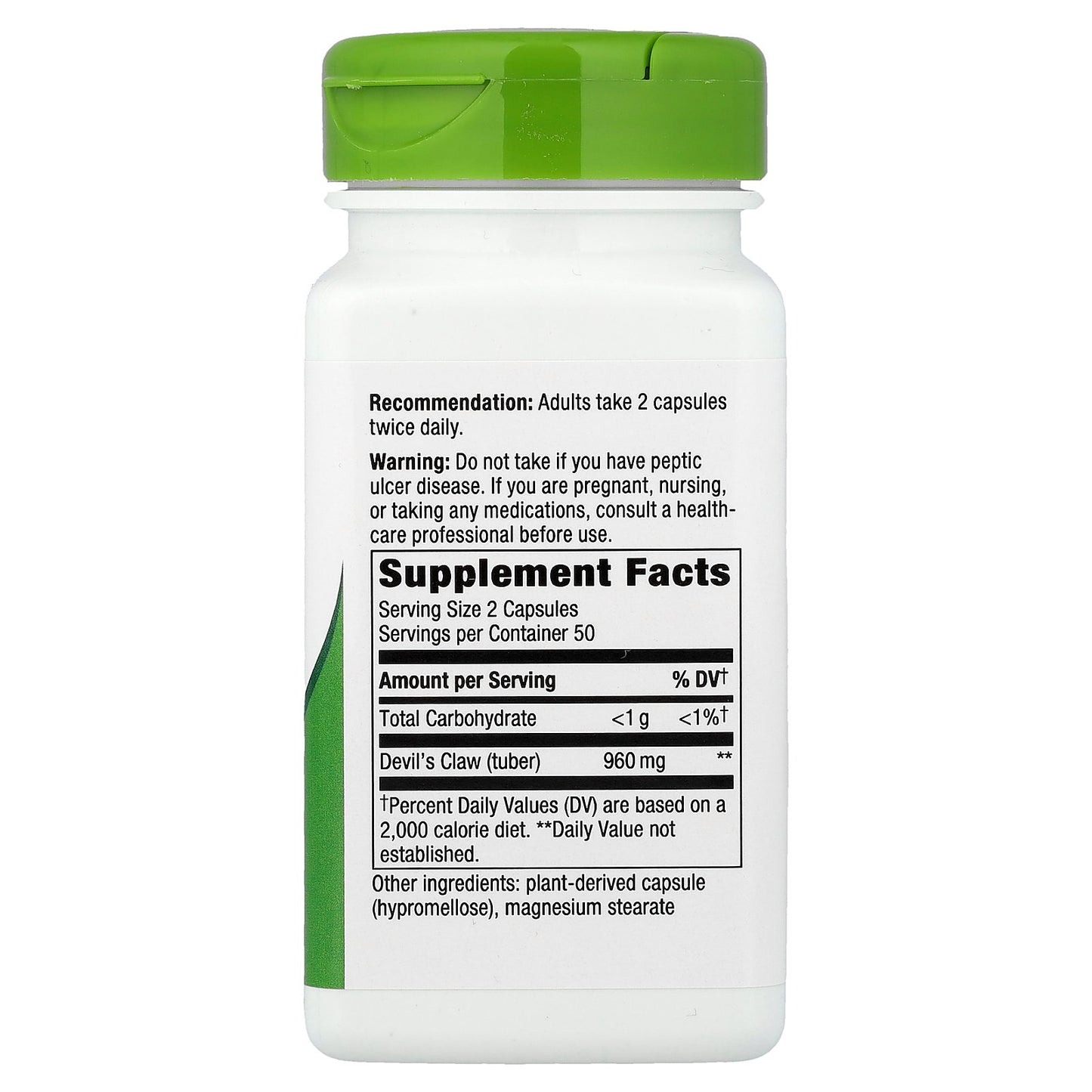 Nature's Way, Devil's Claw Root, 100 Vegan Capsules (480 mg per Capsule)