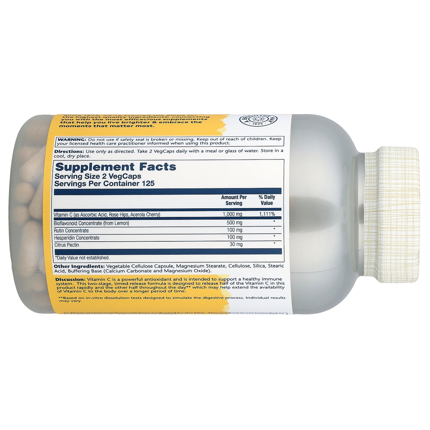 Solaray, Buffered Super Bio Vitamin C, 250 VegCaps