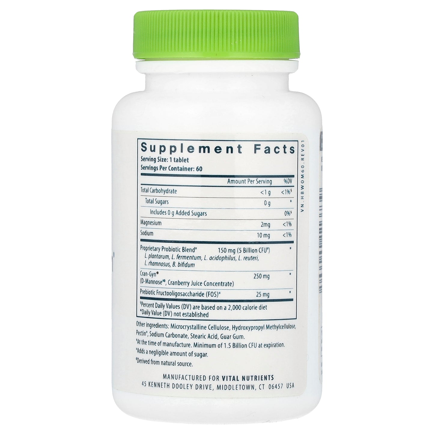 Vital Nutrients, Hyperbiotics®, Pro-Women® Probiotic, 60 Vegan Tablets