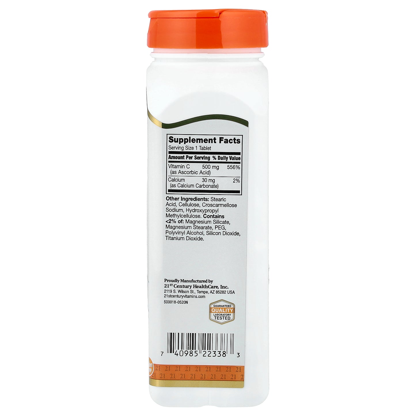 21st Century, Vitamin C, 500 mg, 250 Tablets