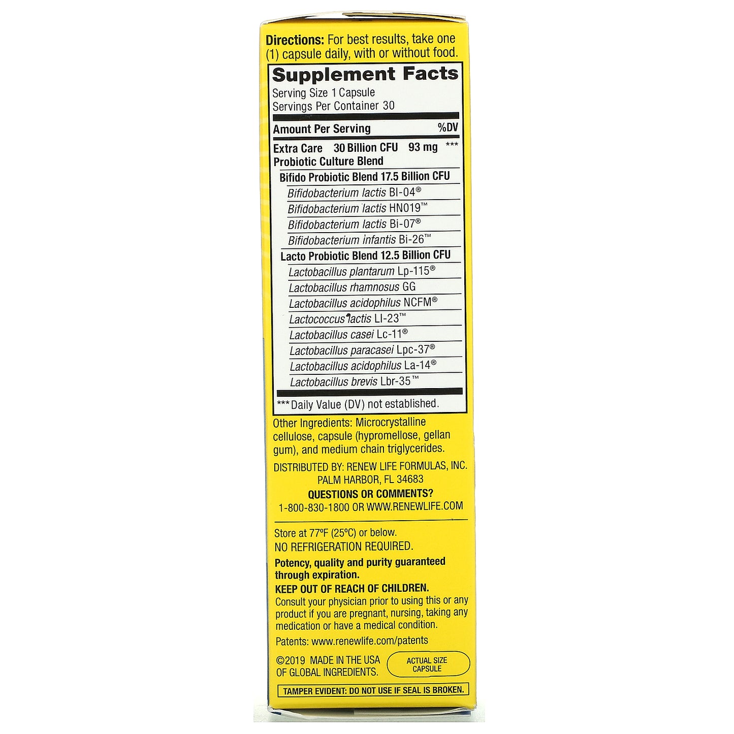 Renew Life, Extra Care, Ultimate Flora™ Probiotic, 30 Delayed Release Vegan Capsules