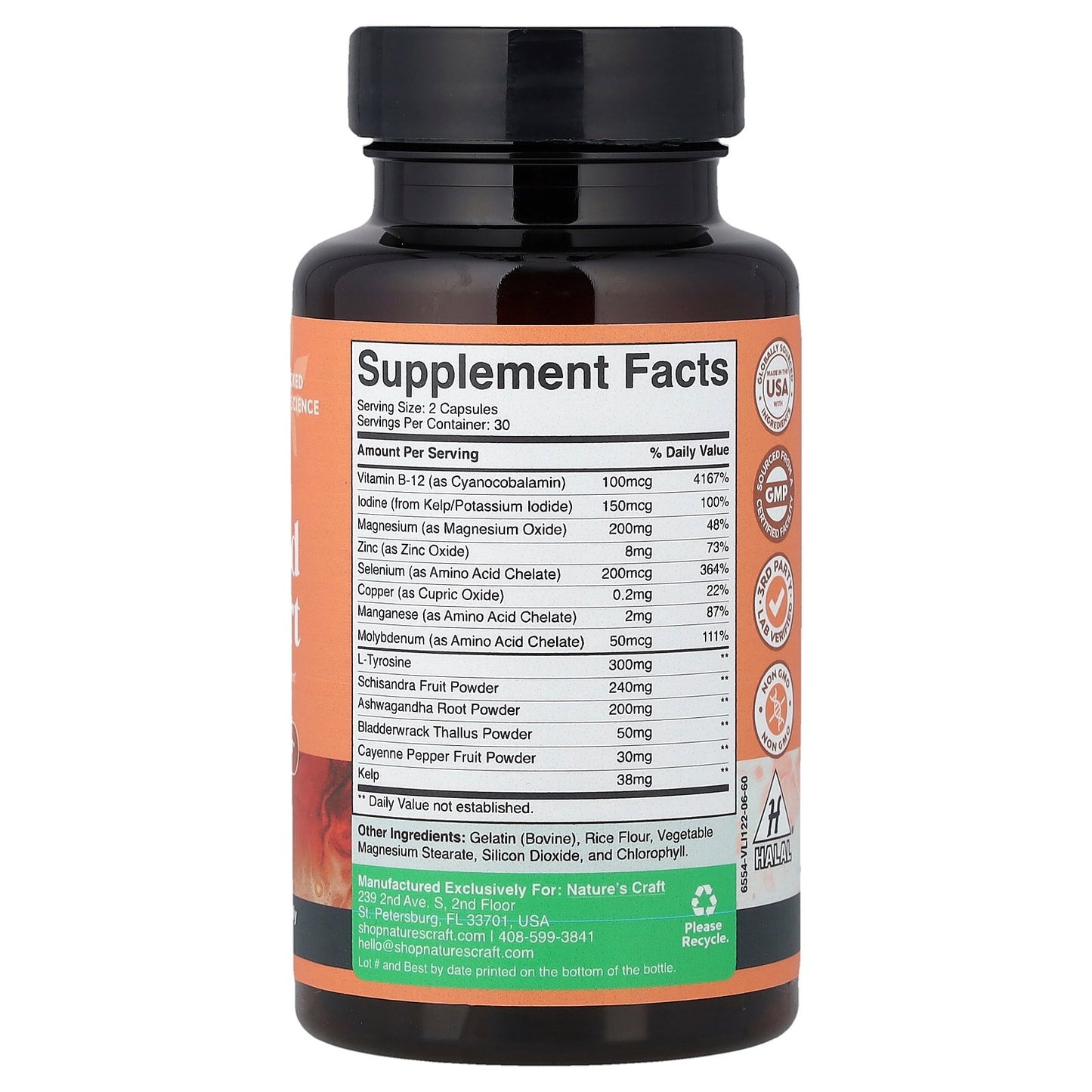 Nature's Craft, Thyroid Complex , 60 Capsules