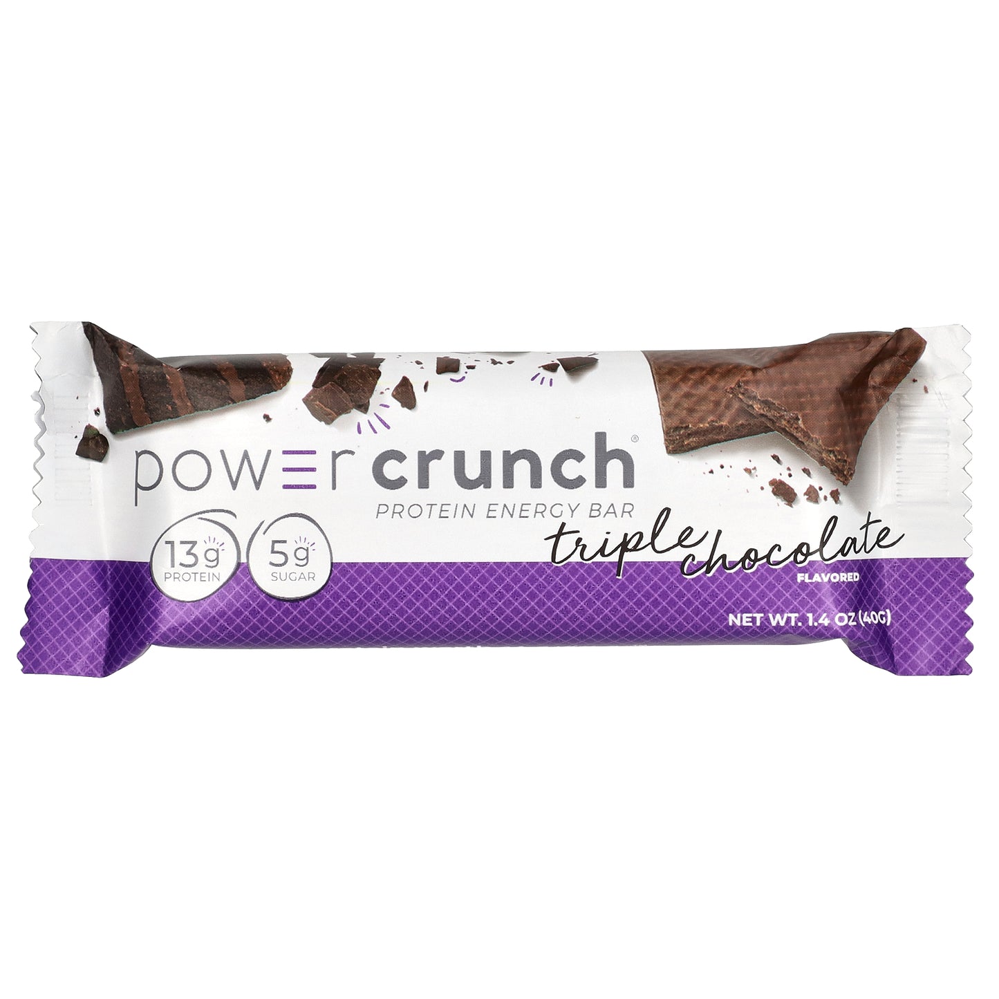 BNRG, Power Crunch®, Protein Energy Bar, Triple Chocolate, 12 Bars, 1.4 oz (40 g) Each