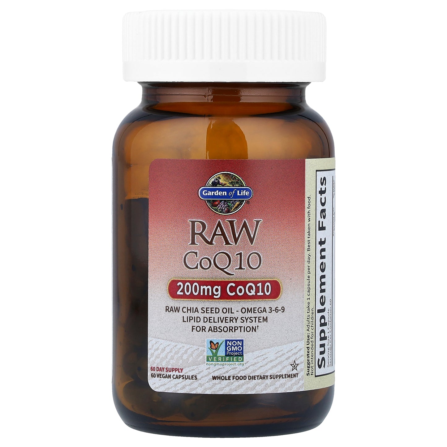 Garden of Life, RAW CoQ10, 60 Vegan Capsules