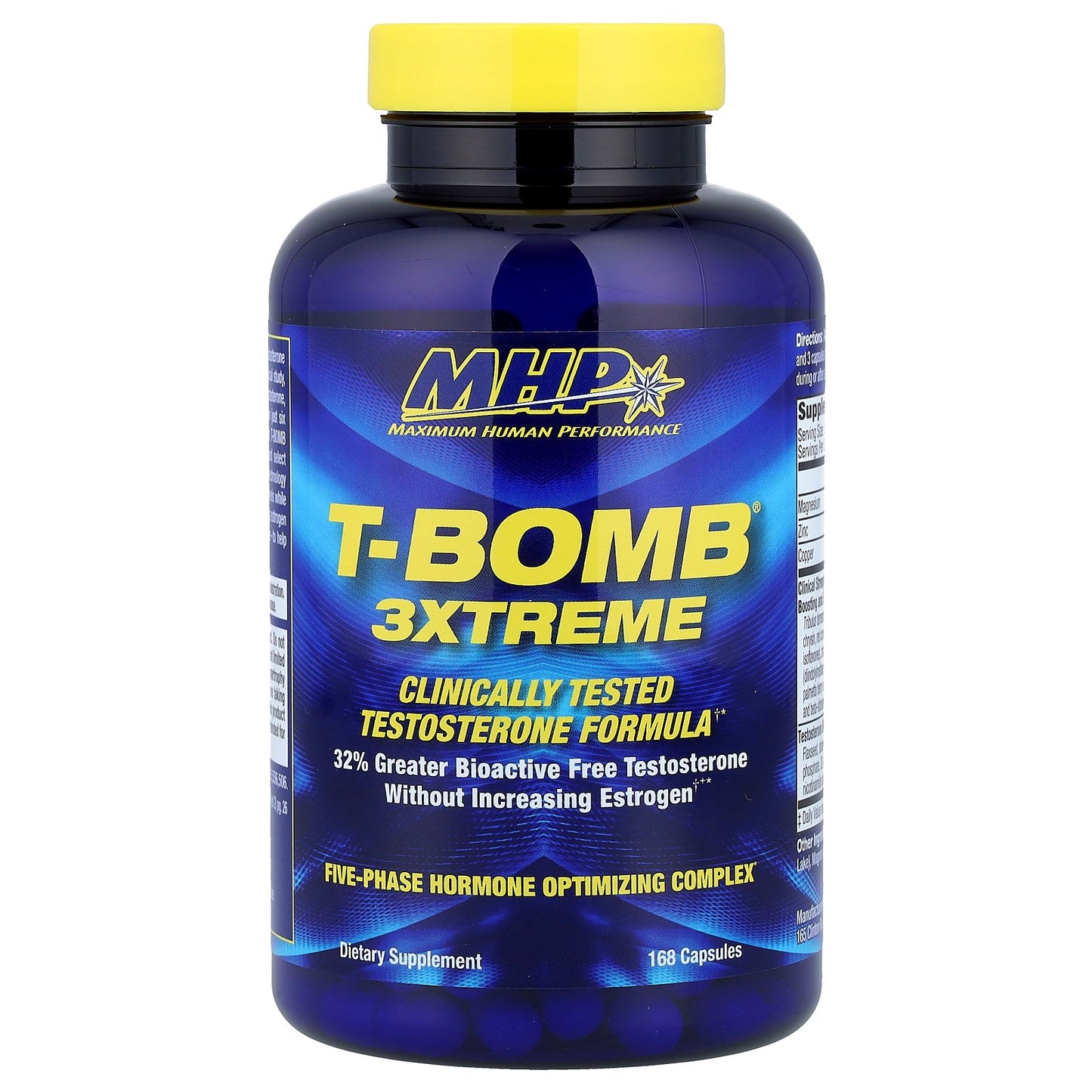 MHP, T-Bomb® 3Xtreme, 168 Capsules