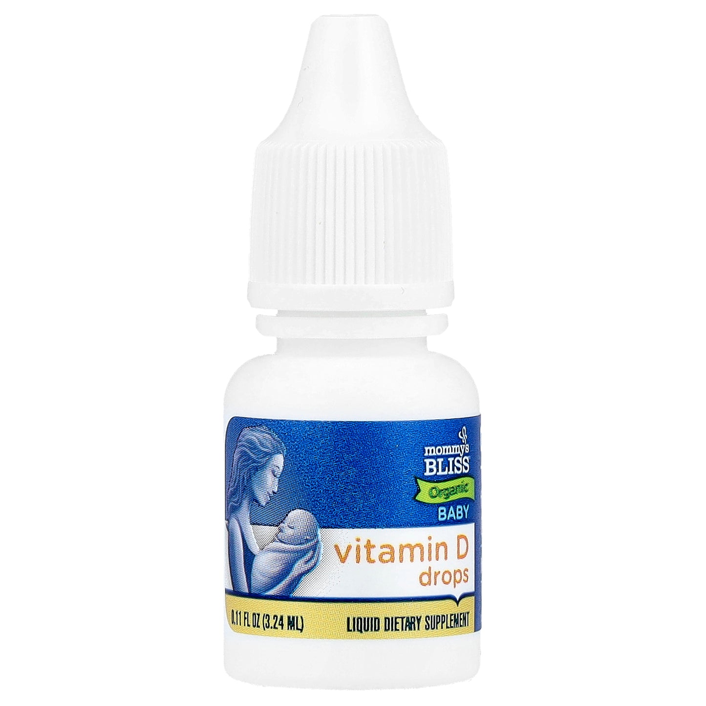 Mommy's Bliss, Organic Baby Vitamin D Drops, Newborn +, 0.11 fl oz (3.24 ml)