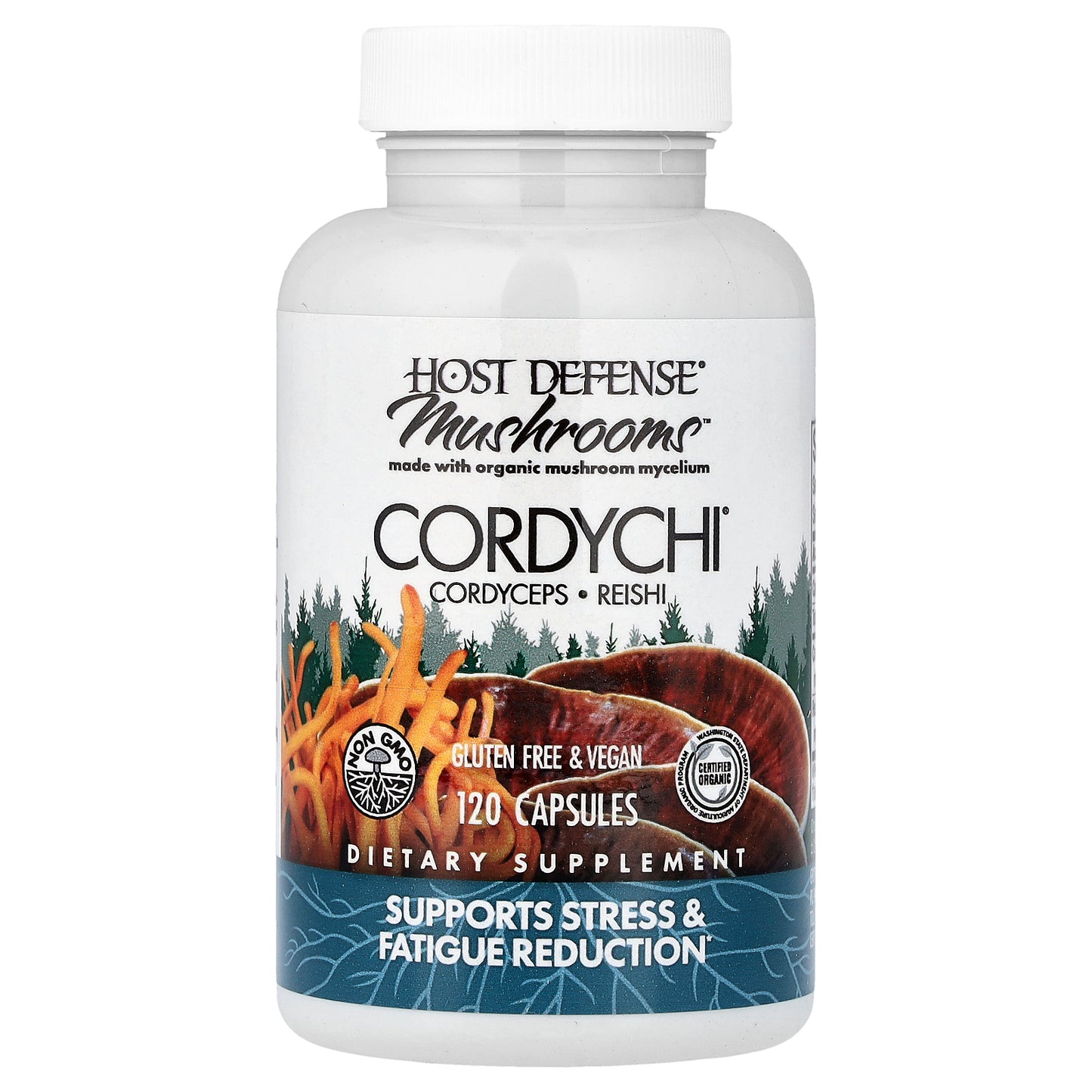 Host Defense, Mushrooms™, Cordychi®, 120 Capsules