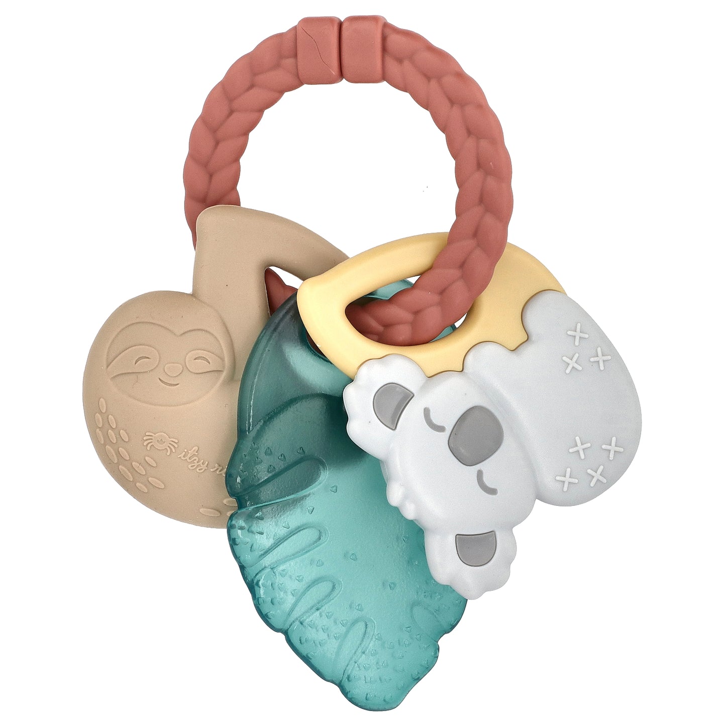 itzy ritzy, Itzy Keys™, Multi-Stage Teething Keys, 3+ Months, Tropical, 1 Count