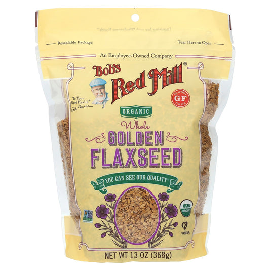 Bob's Red Mill, Organic Whole Golden Flaxseed, 13 oz (368 g)