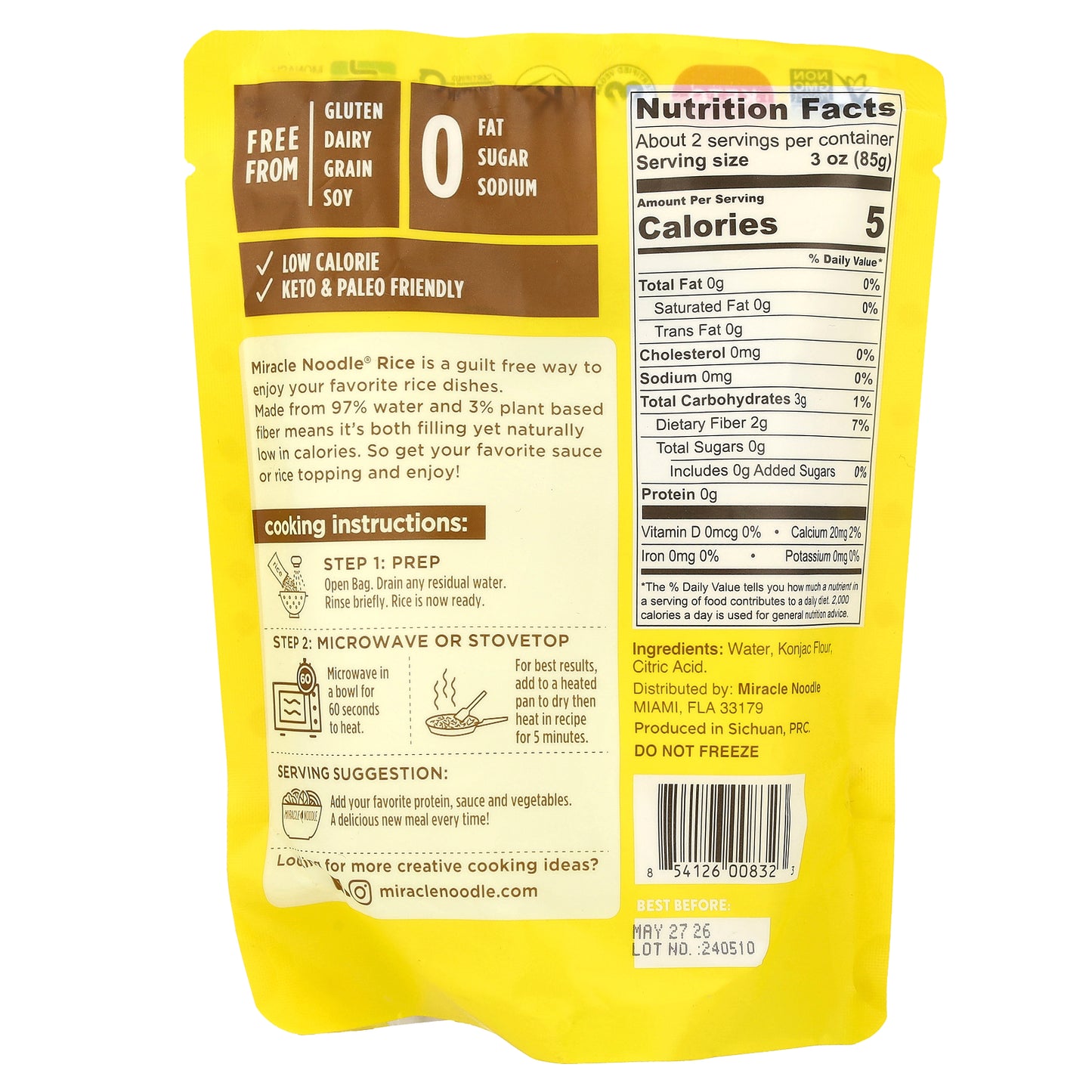 Miracle Noodle, Rice Style, 7 oz (200 g)