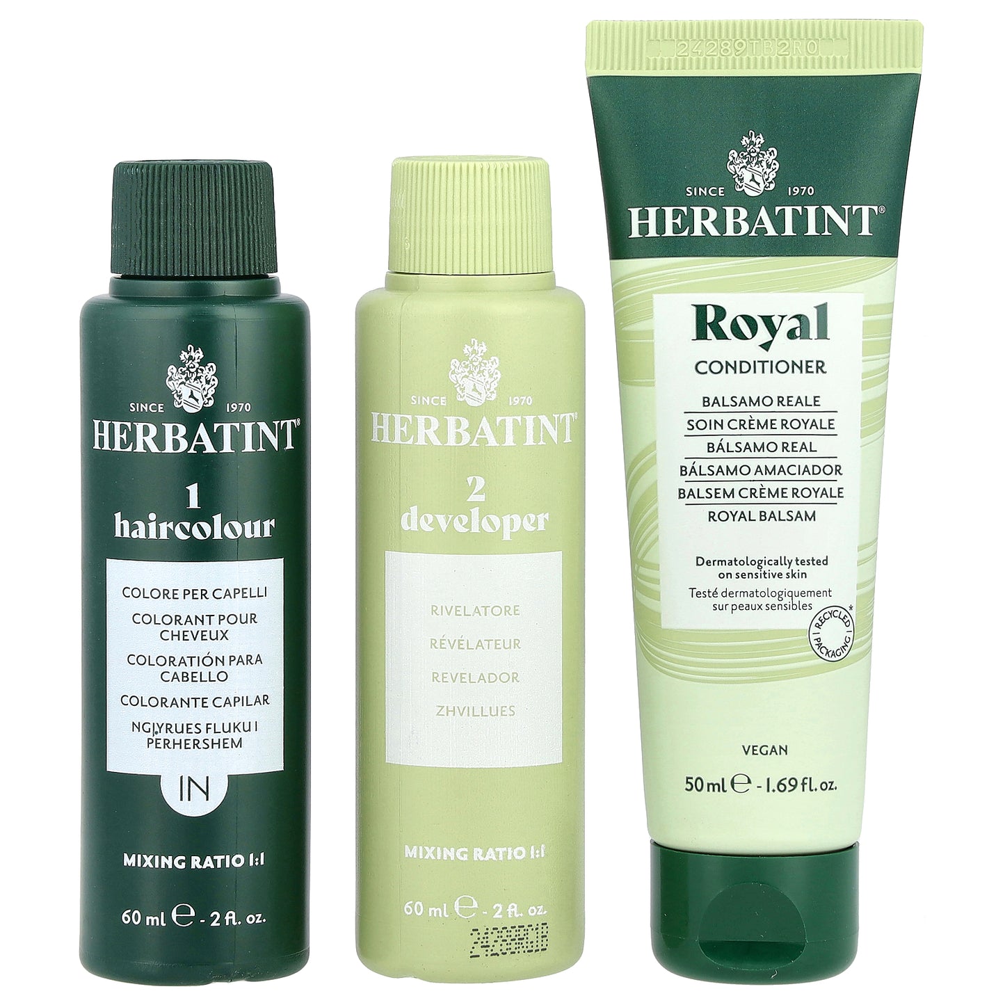 Herbatint, Permanent Haircolor Gel, 1N, Black, 5.75 fl oz (170 ml)