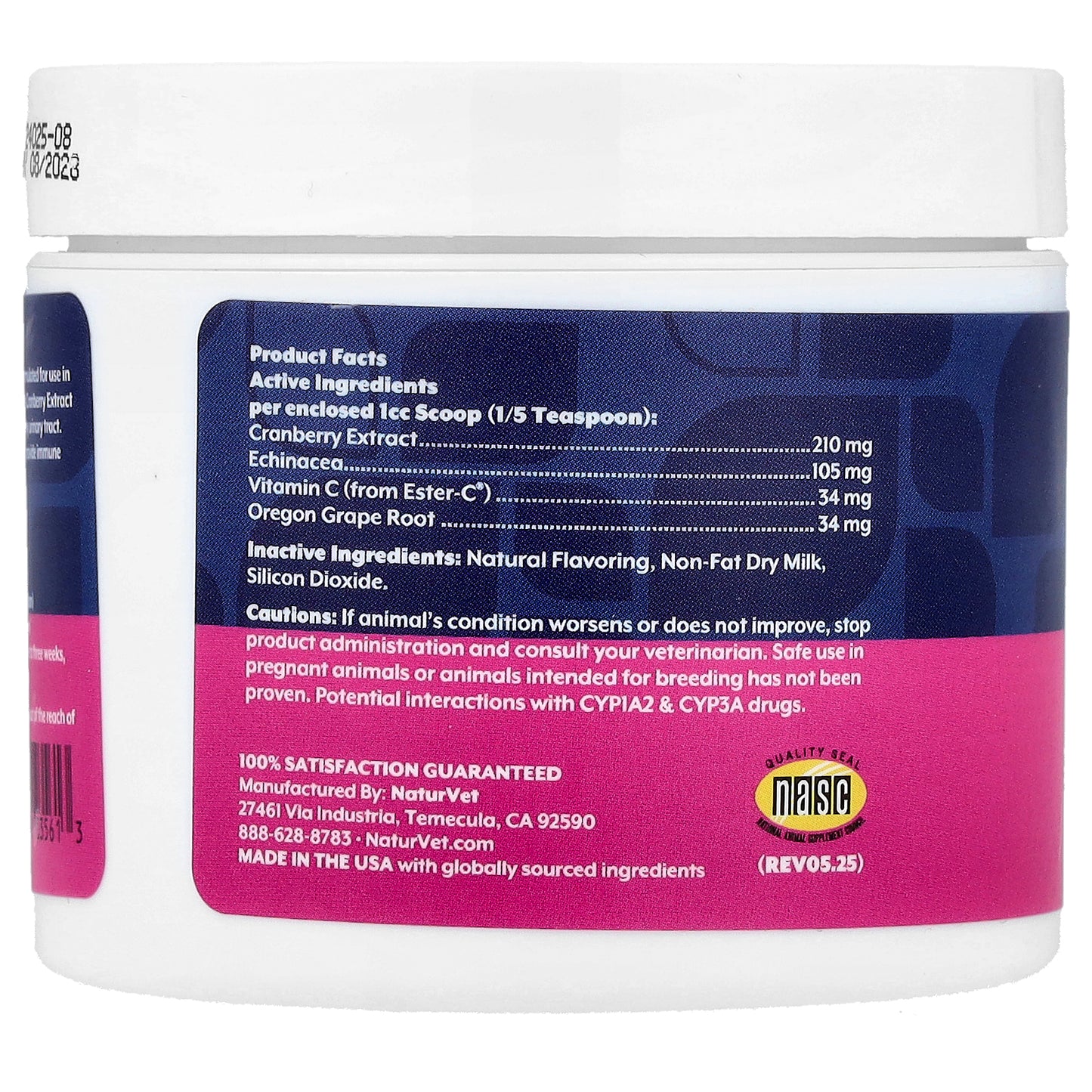 NaturVet, Cranberry Relief® with Echinacea, For Dogs & Cats, 1.7 oz (50 g)