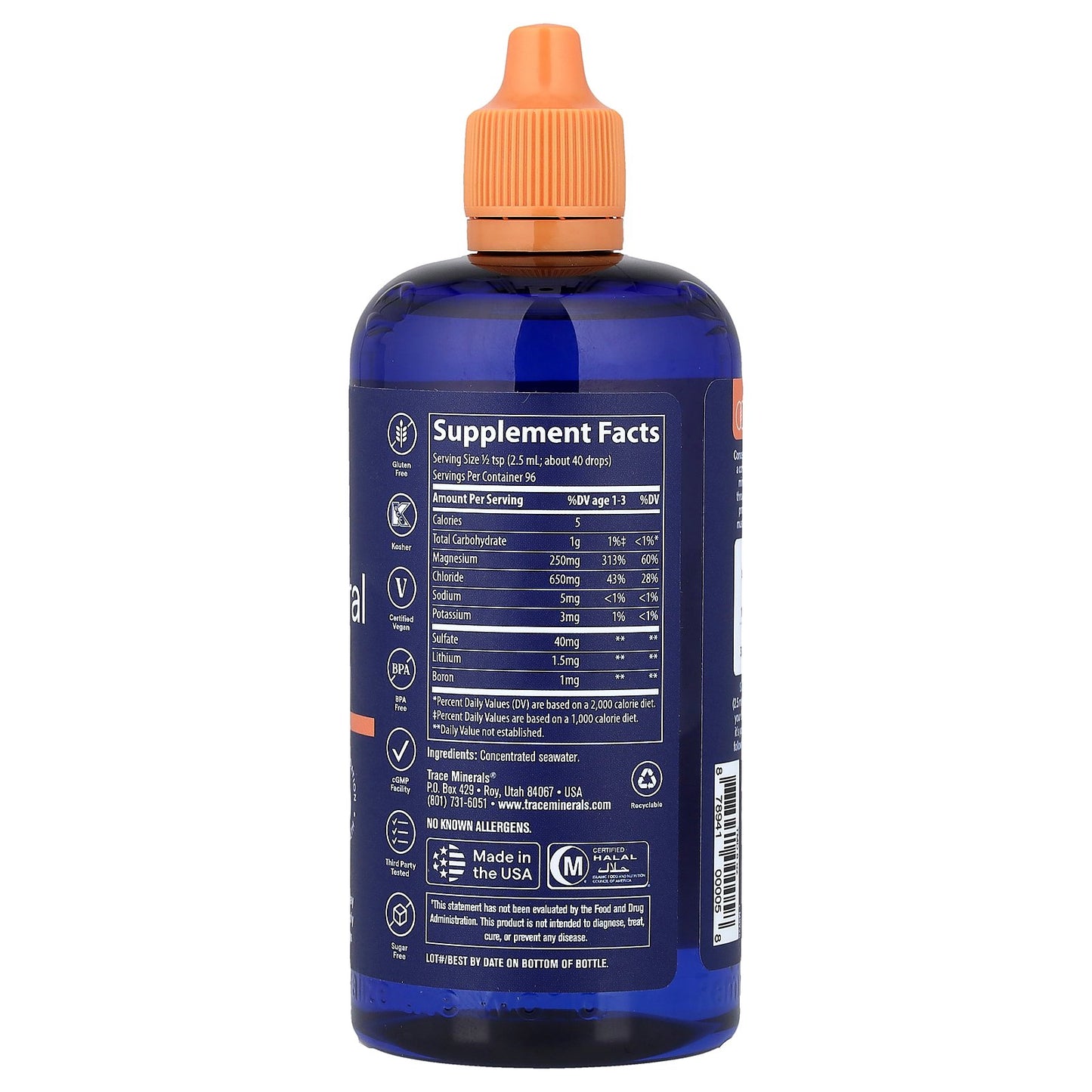 ConcenTrace®, Trace Mineral Drops, 8 fl oz (237 ml)