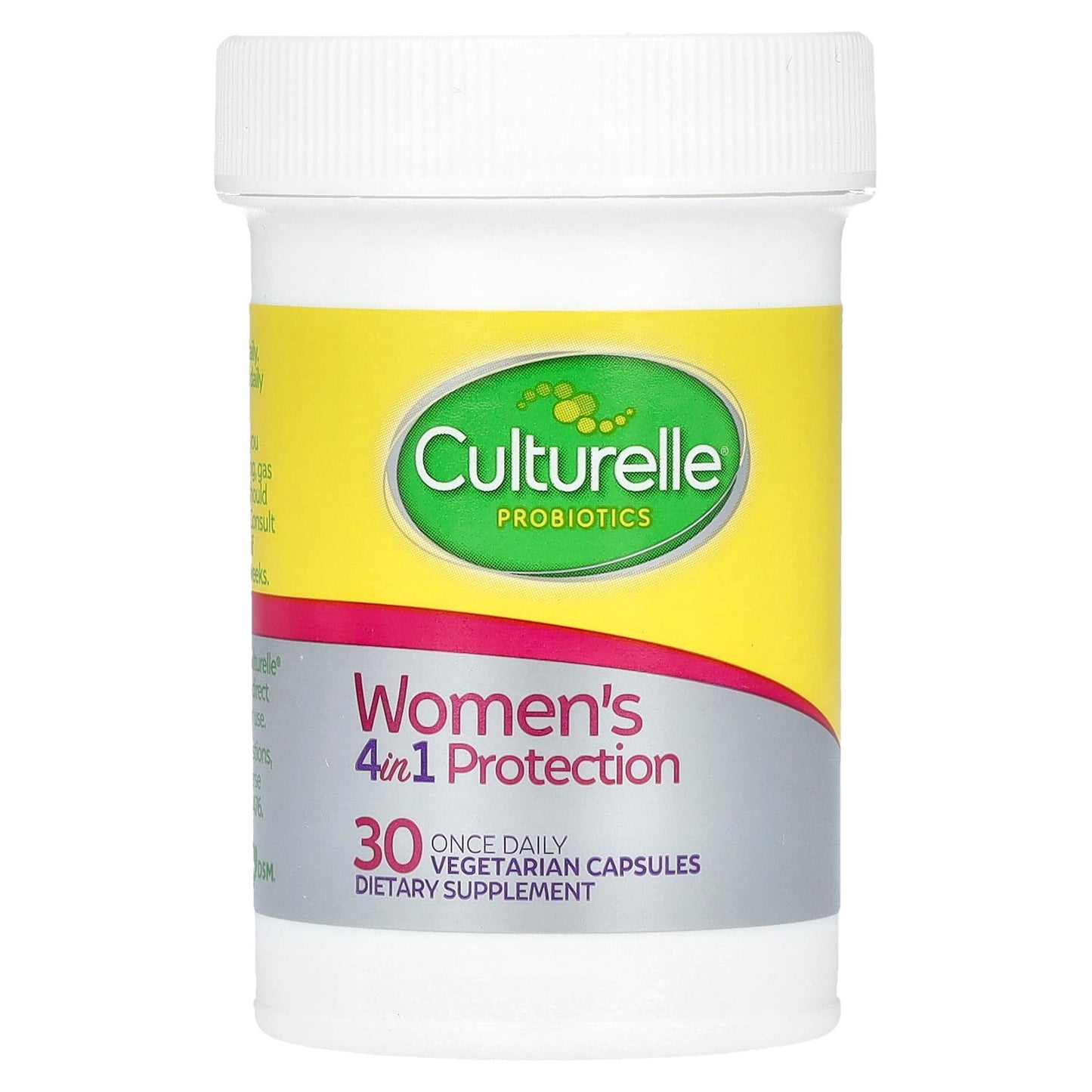 Culturelle, Probiotics, Women's 4 in 1 Protection, 30 Once Daily Vegetarian Capsules