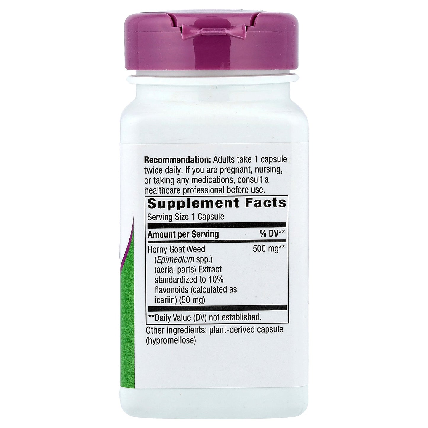 Nature's Way, Horny Goat Weed, 500 mg, 60 Vegan Capsules