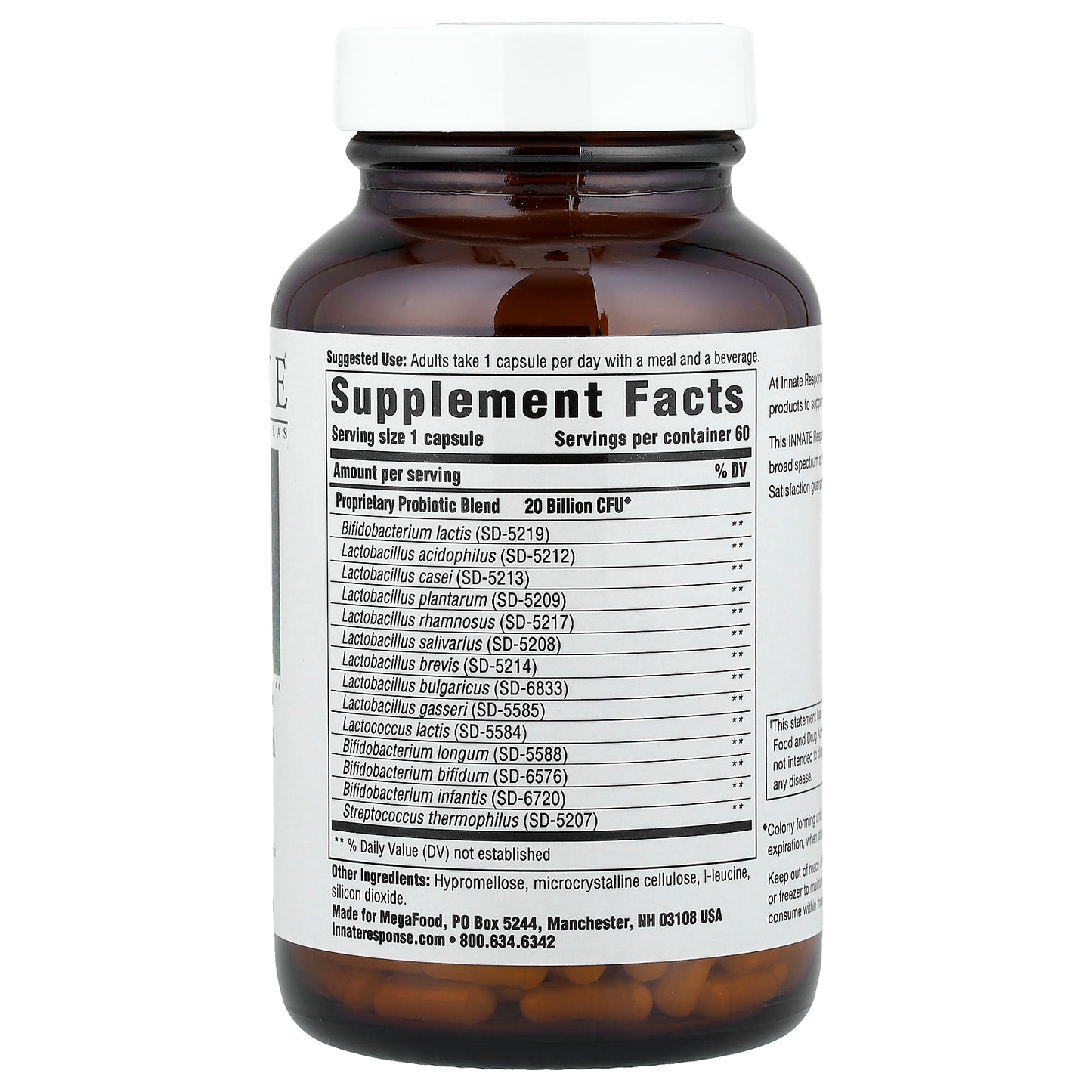 Innate Response Formulas, Flora 20-14™, Ultra Strength, 60 Capsules