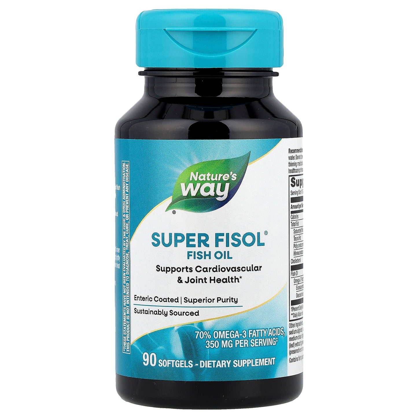 Nature's Way, Super Fisol® Fish Oil, 90 Softgels (500 mg per Softgel)