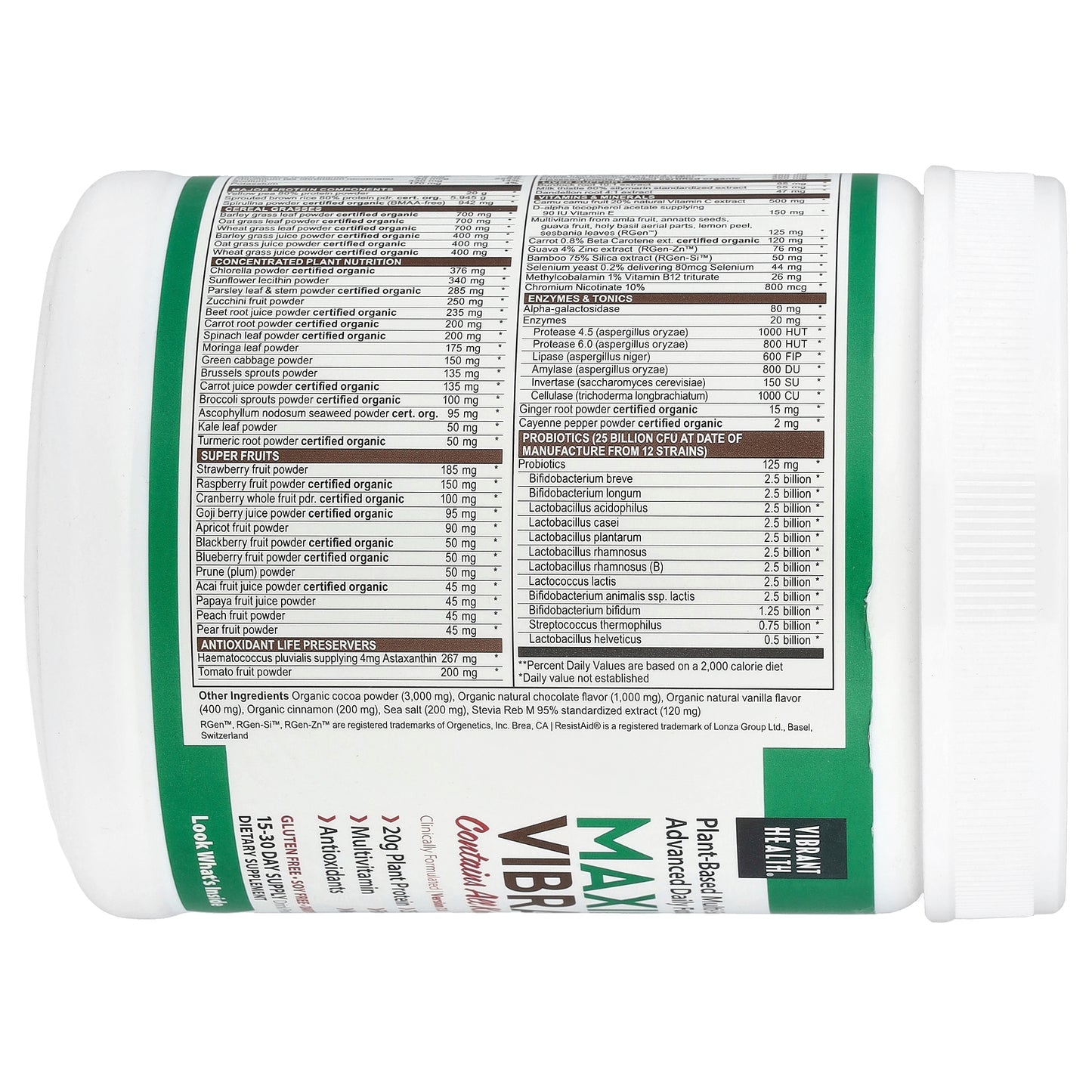 Vibrant Health, Maximum Vibrance®, Version 7, Chocolate Chunk, 23.2 oz (659 g)