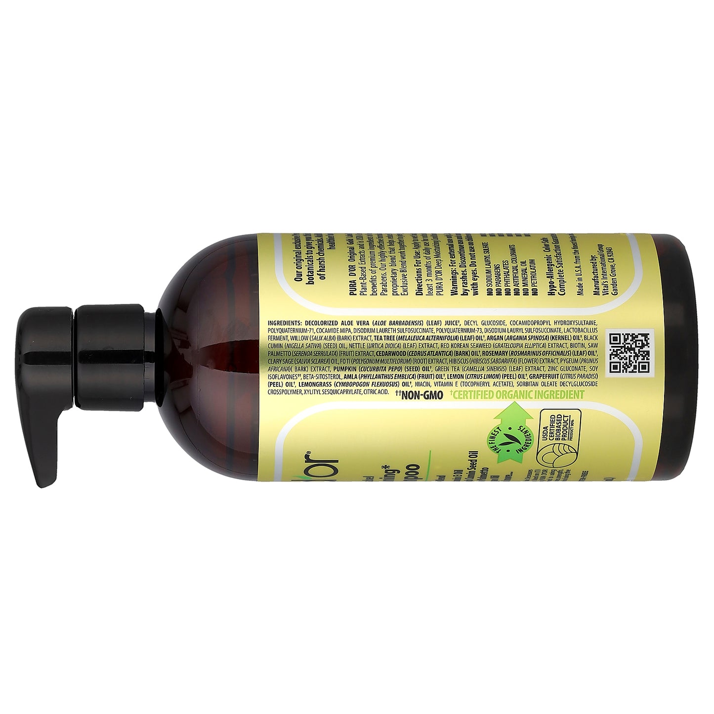 Pura D'or, Anti Hair-Thinning Biotin Shampoo, 16 fl oz (473 ml)