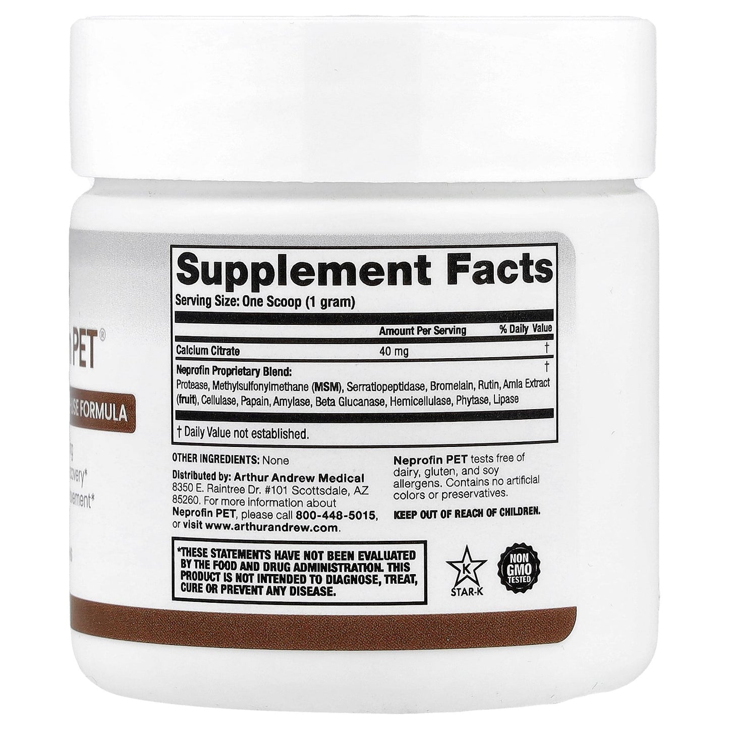 Arthur Andrew Medical, Neprofin Pet®, 50 g