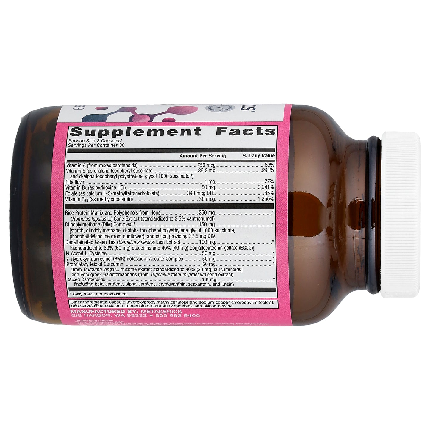 Metagenics, Women's Health, EstroFactors®, 60 Capsules