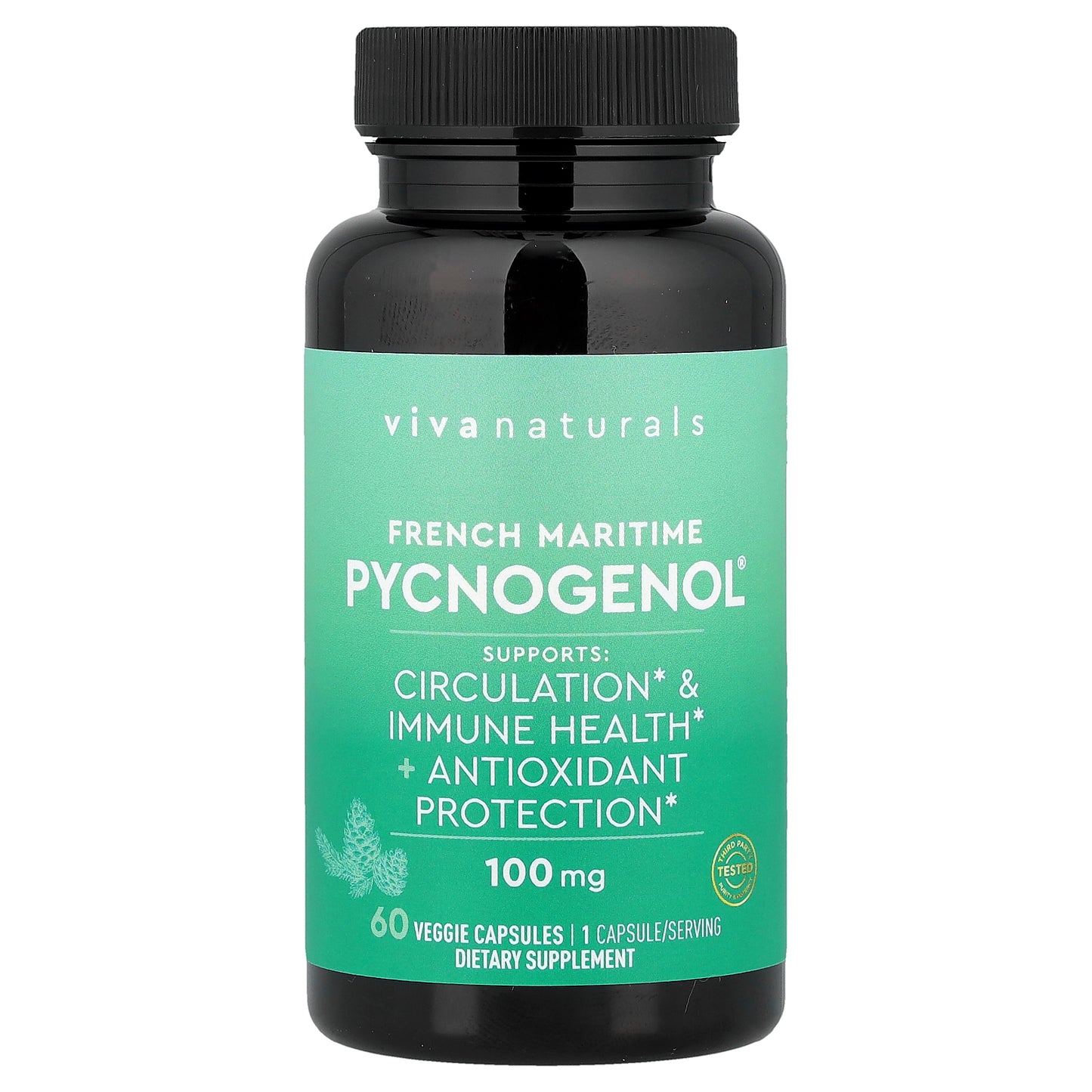 Viva Naturals, French Maritime Pycnogenol®, 100 mg, 60 Veggie Capsules