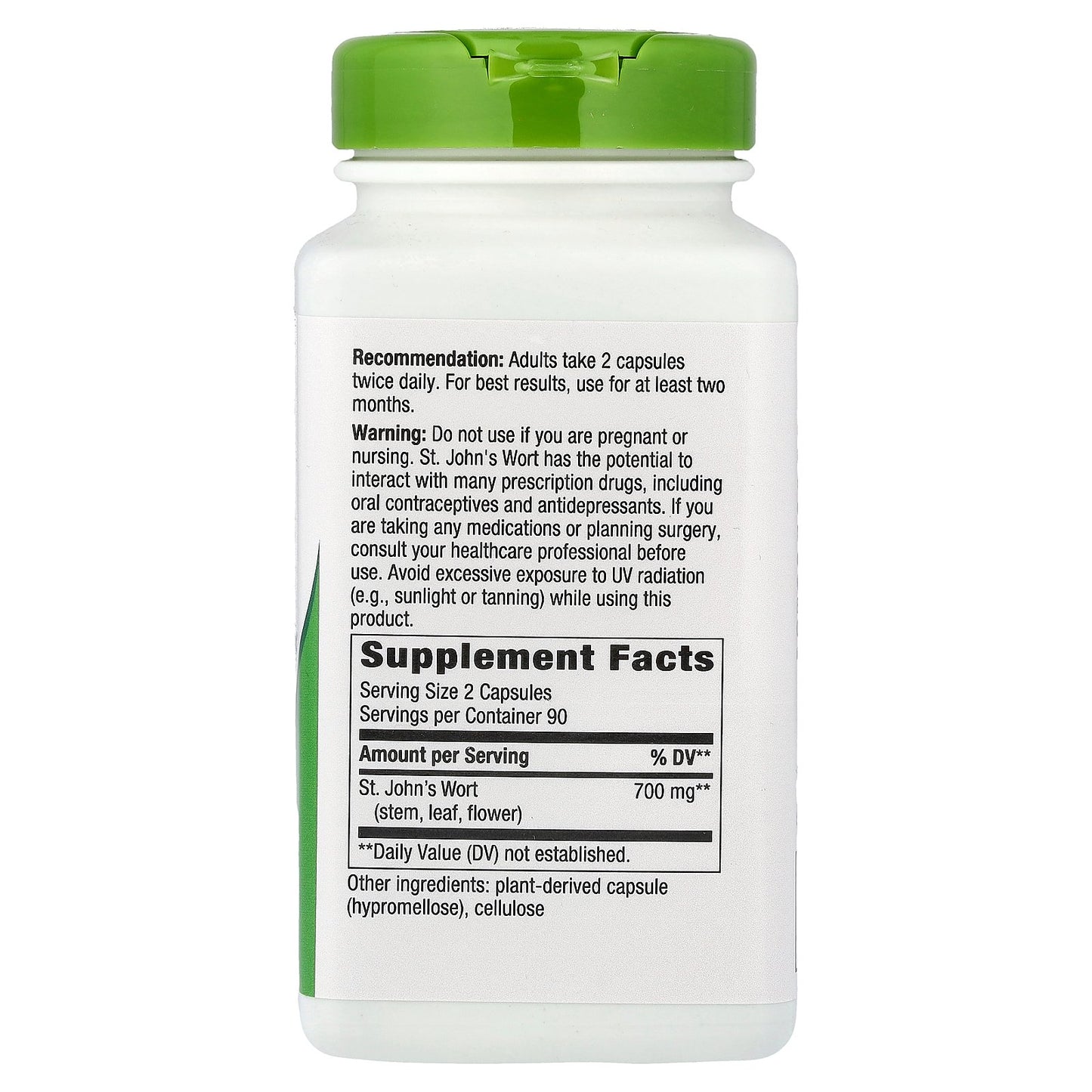 Nature's Way, St. John's Wort, 180 Vegan Capsules (350 mg per Capsule)