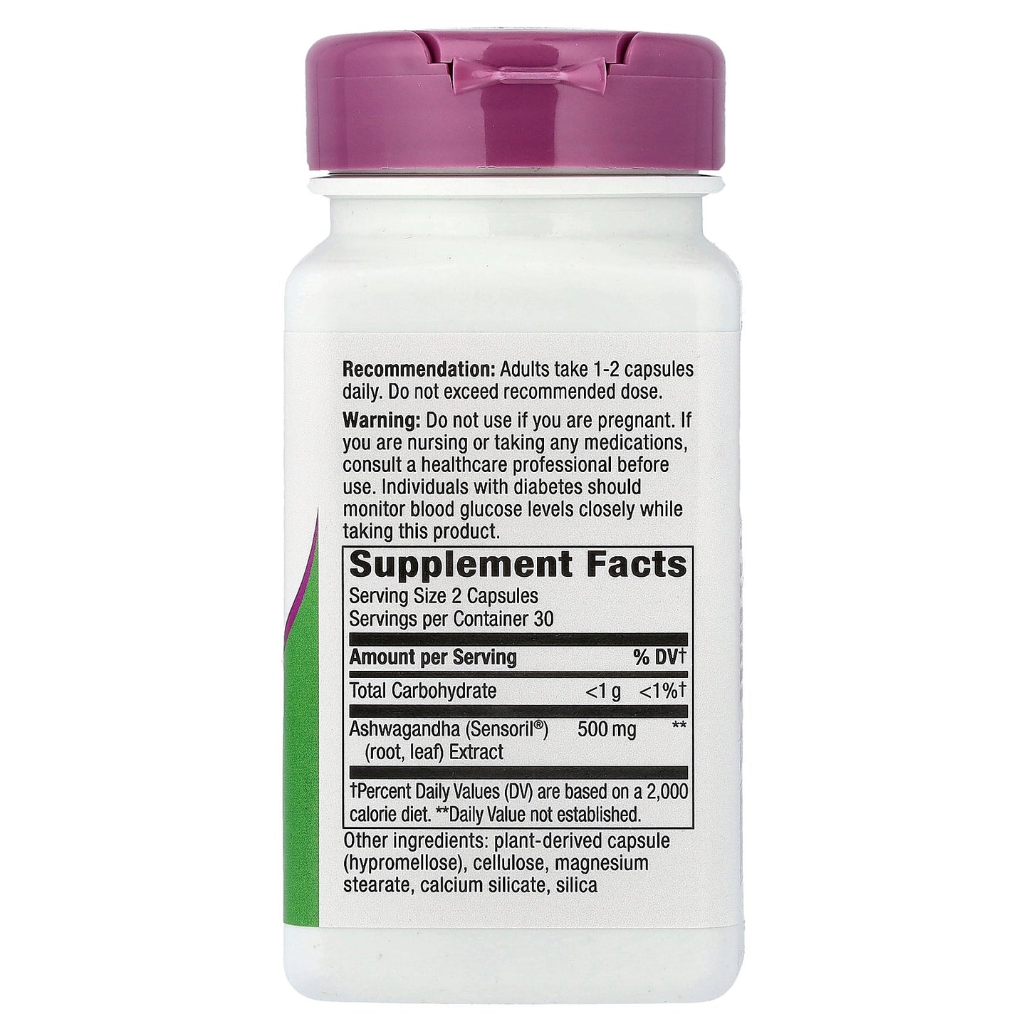 Nature's Way, Ashwagandha, Standardized Extract, 500 mg, 60 Vegan Capsules (250 mg Per capsule)