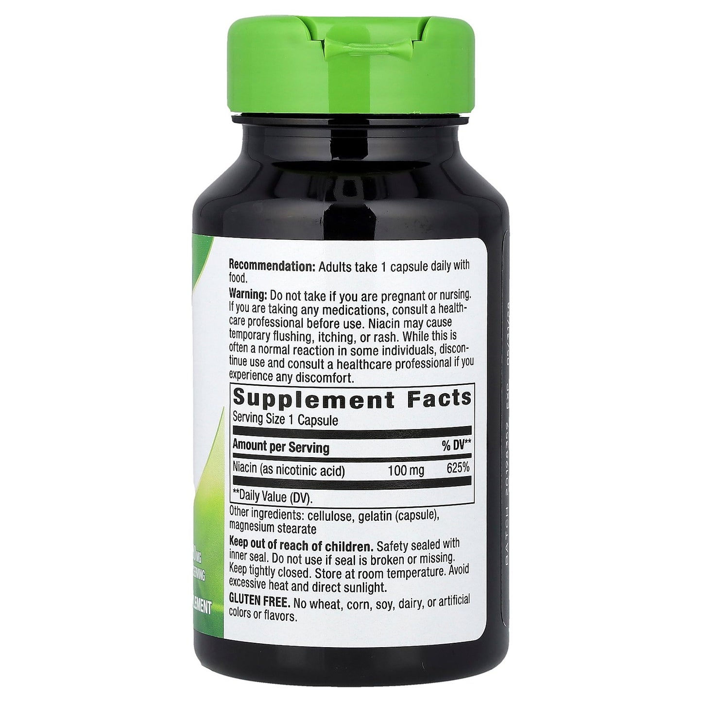 Nature's Way, Niacin Vitamin B3, 100 mg, 100 Capsules